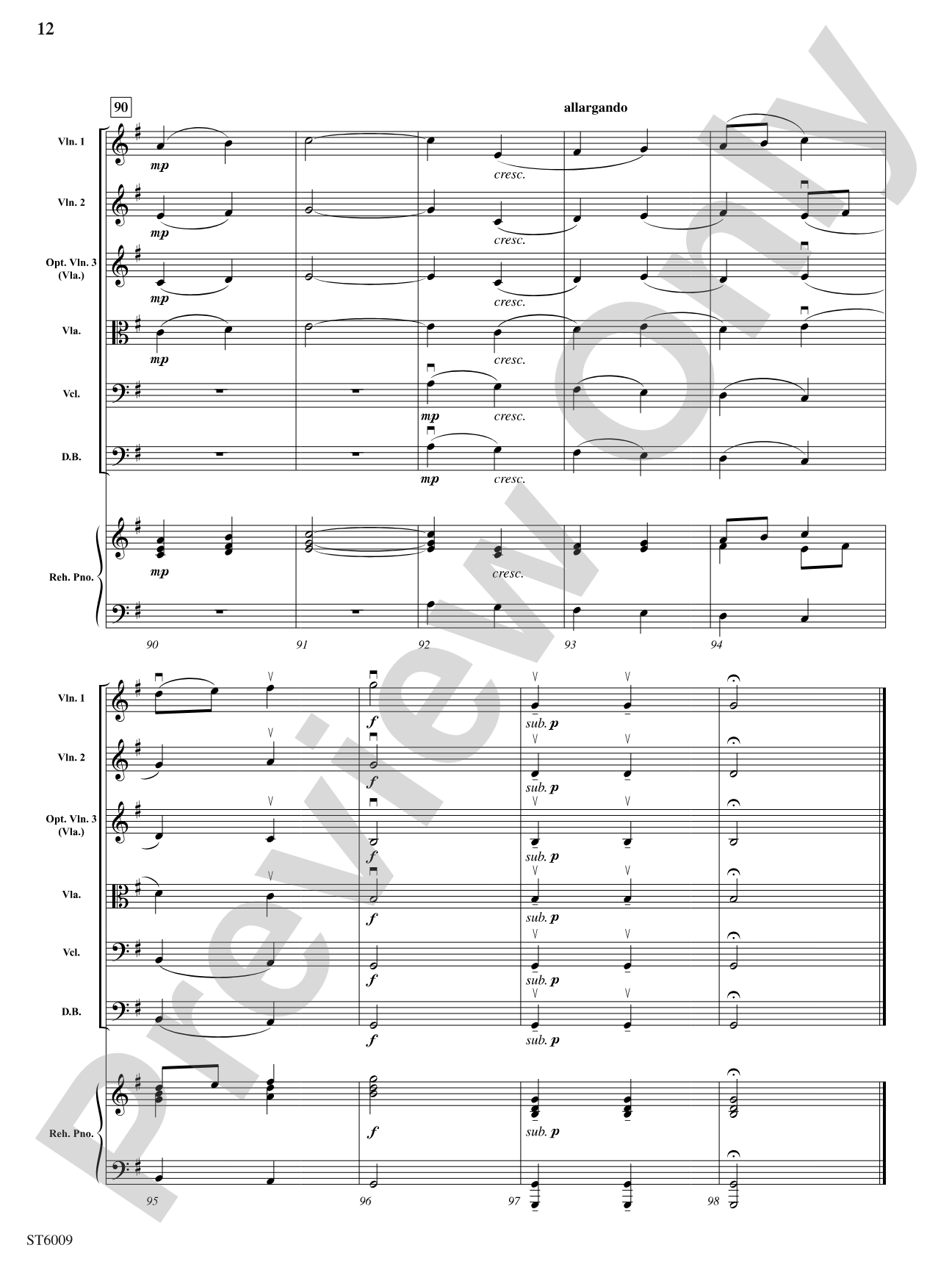 Chorale Fantasia: String Orchestra Conductor Score & Parts