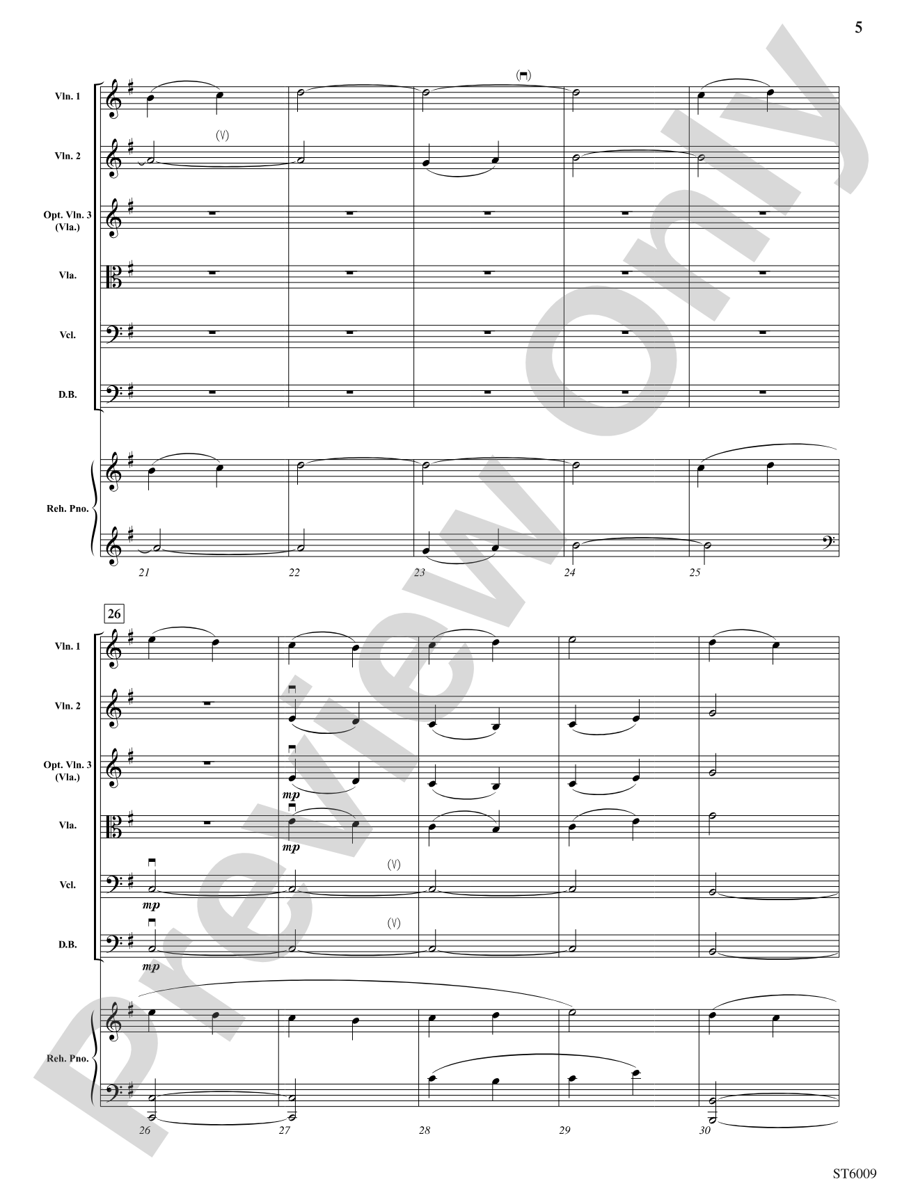 Chorale Fantasia: String Orchestra Conductor Score & Parts