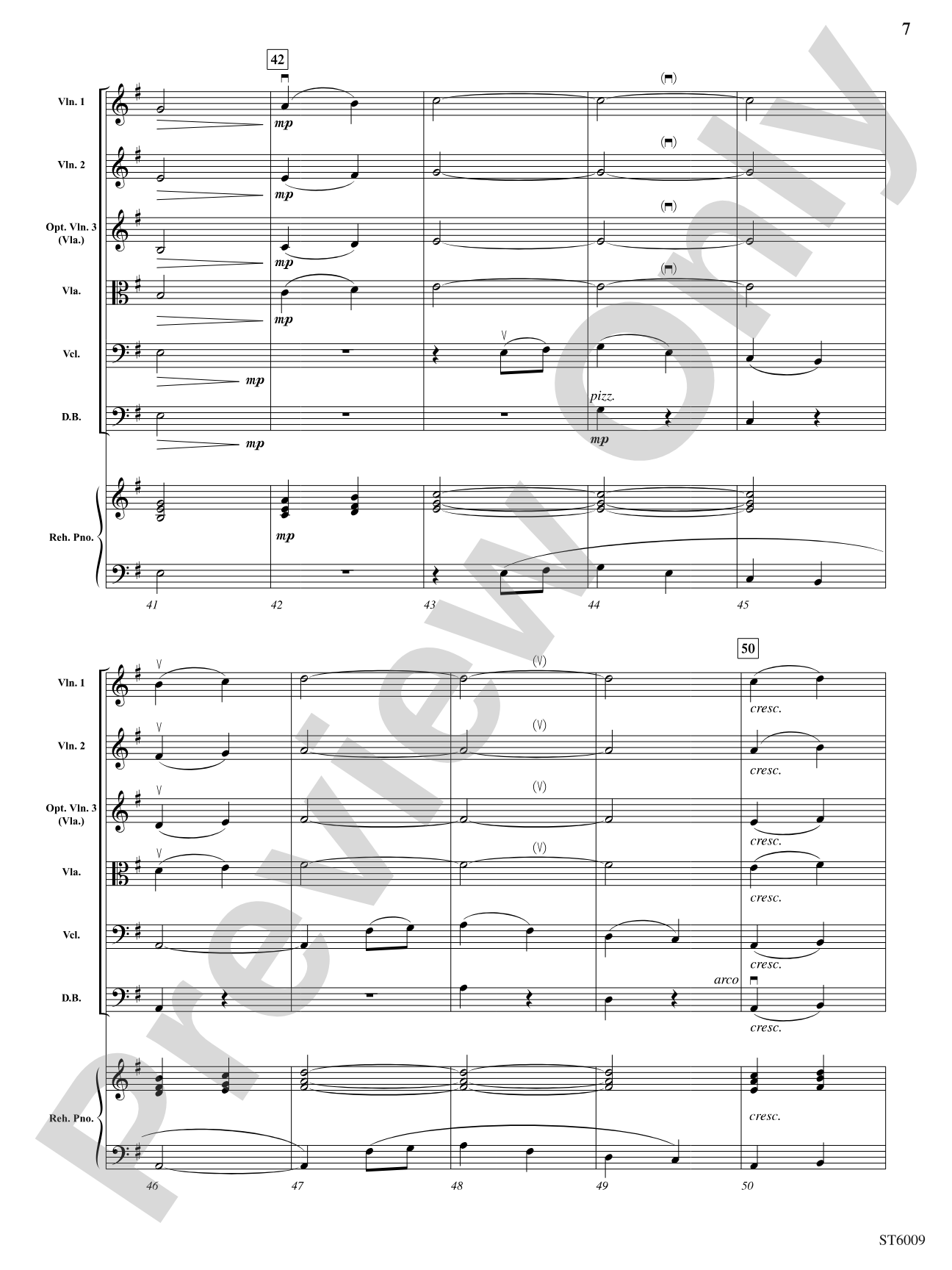 Chorale Fantasia: String Orchestra Conductor Score & Parts
