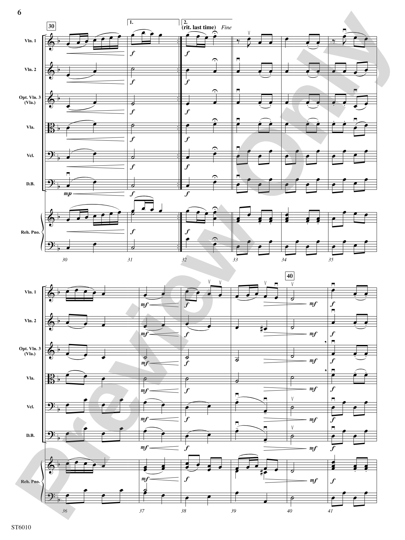 Play Fiddler, Play: String Orchestra Conductor Score & Parts