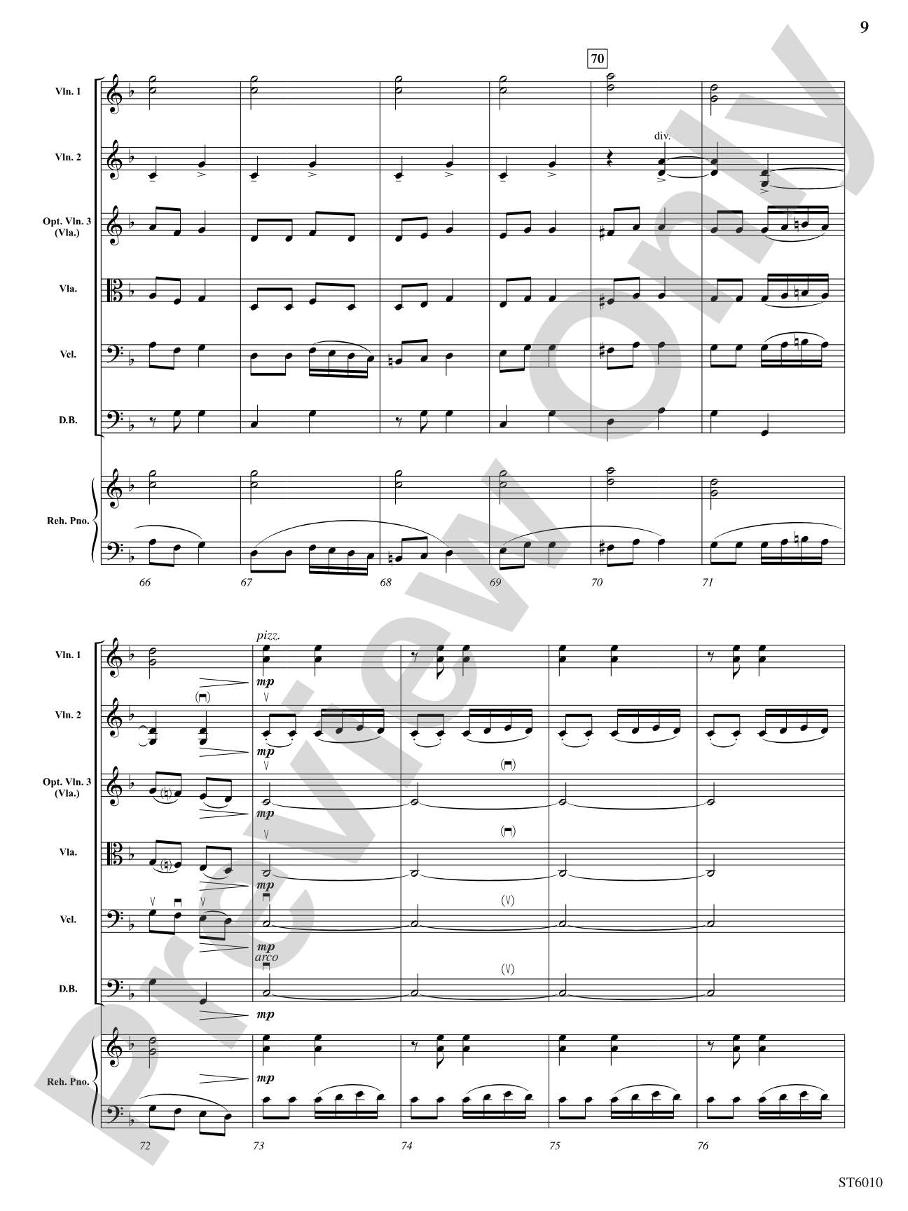 Play Fiddler, Play: String Orchestra Conductor Score & Parts