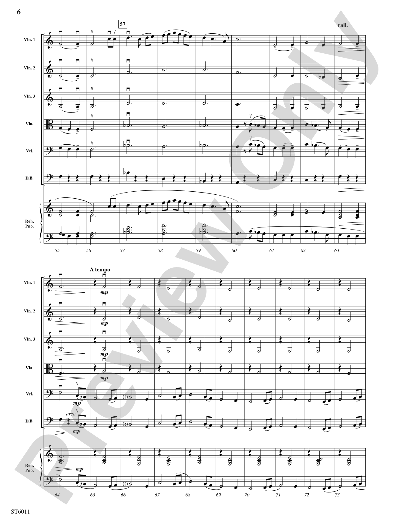 Folk Song (Gum Tree Canoe): String Orchestra Conductor Score & Parts