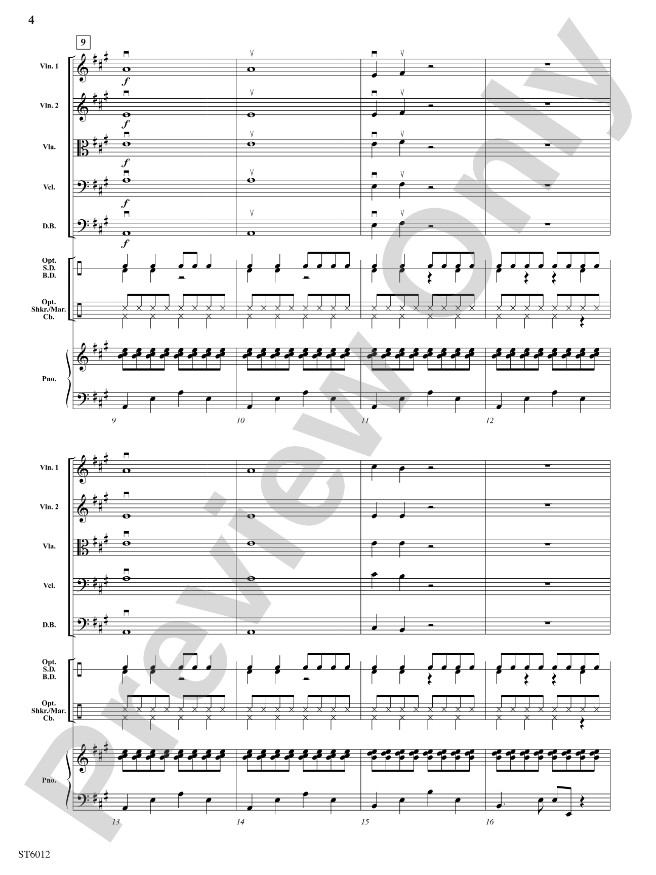 Rumble in the Jungle: String Orchestra Conductor Score & Parts