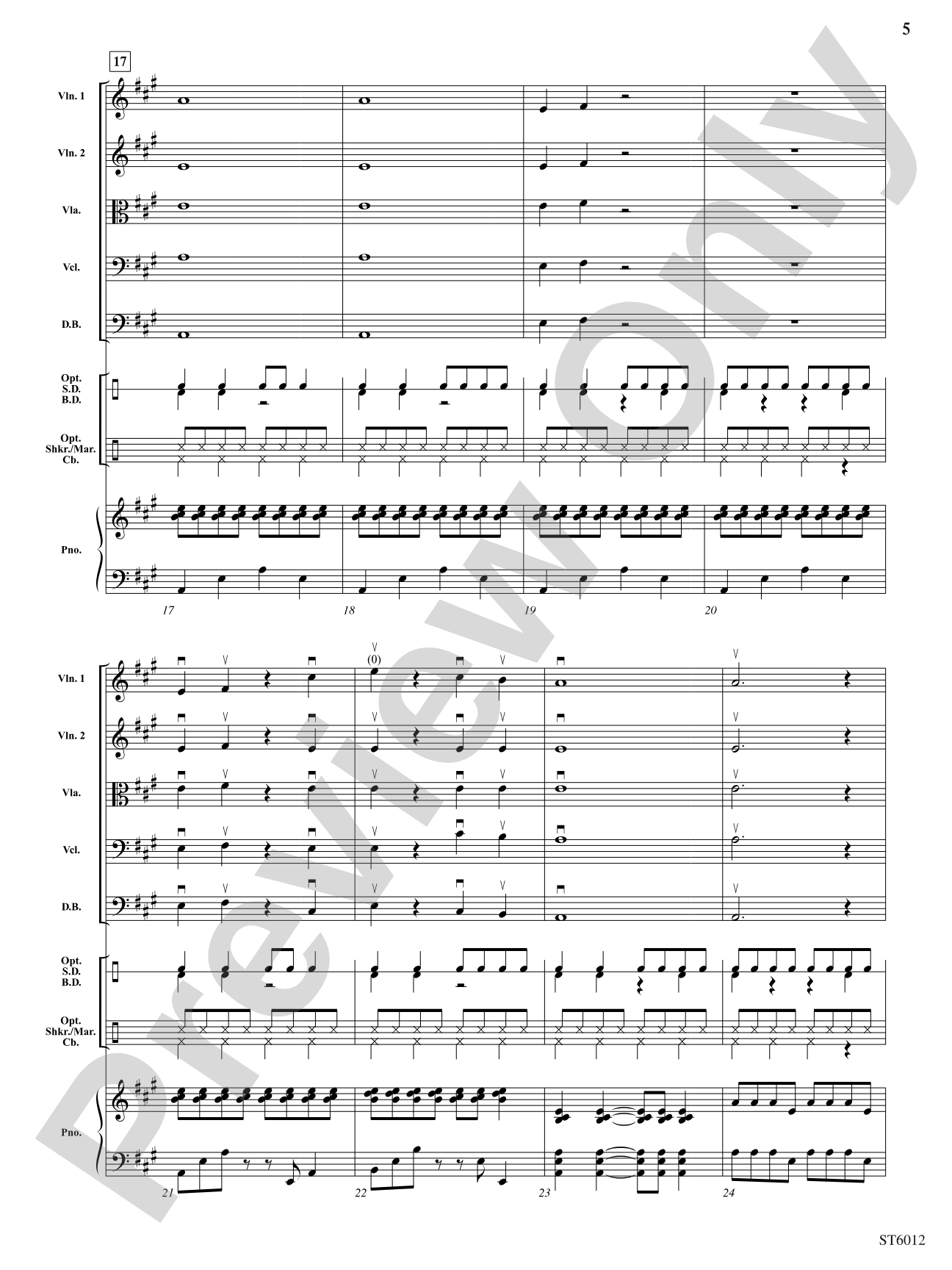Rumble in the Jungle: String Orchestra Conductor Score & Parts