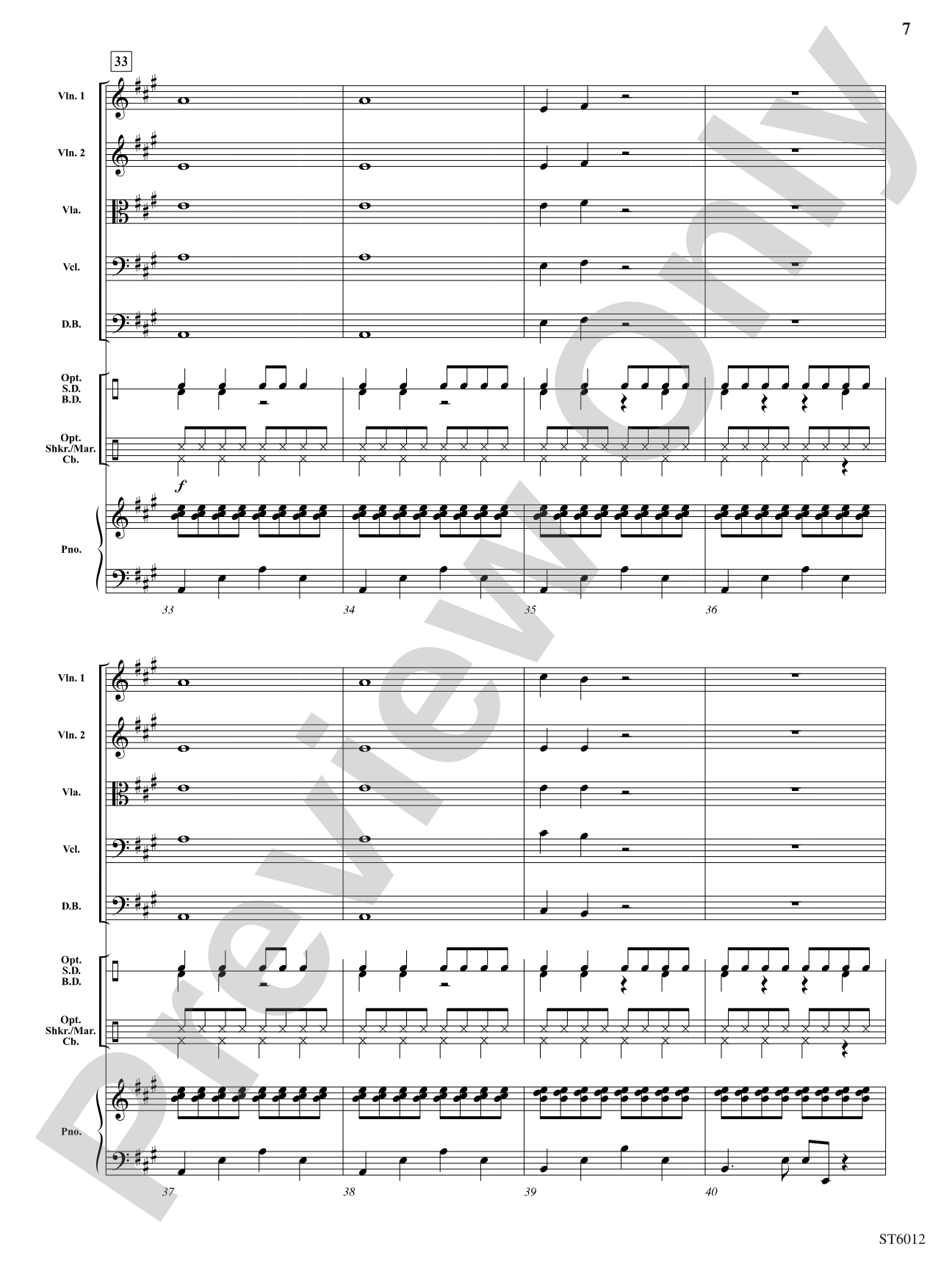 Rumble in the Jungle: String Orchestra Conductor Score & Parts