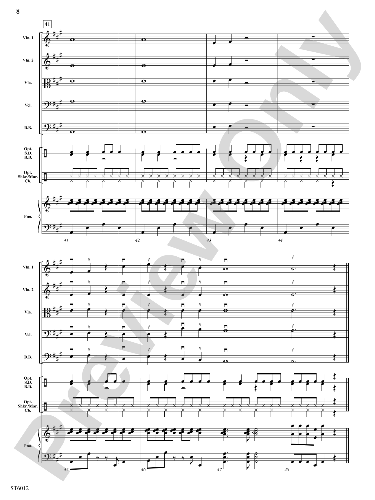 Rumble in the Jungle: String Orchestra Conductor Score & Parts