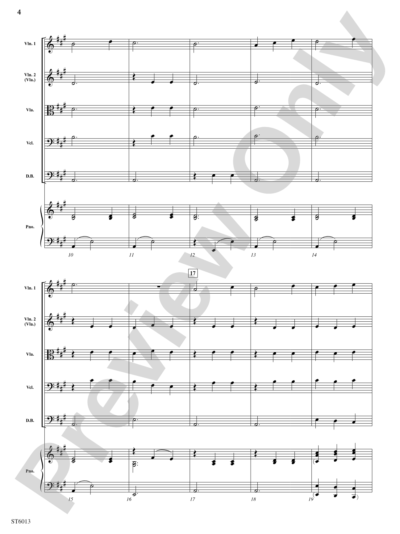 Snowflakes: String Orchestra Conductor Score & Parts