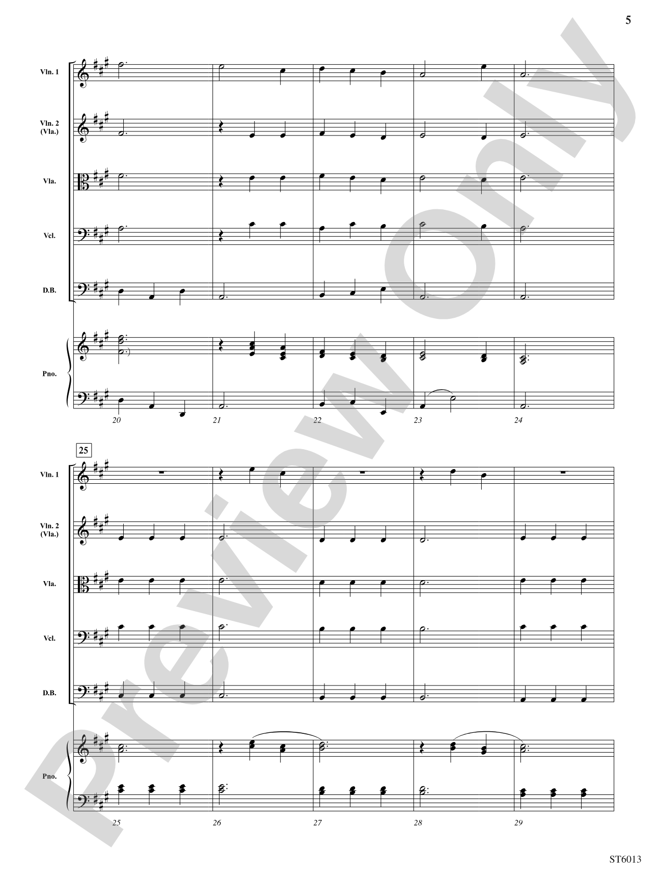 Snowflakes: String Orchestra Conductor Score & Parts