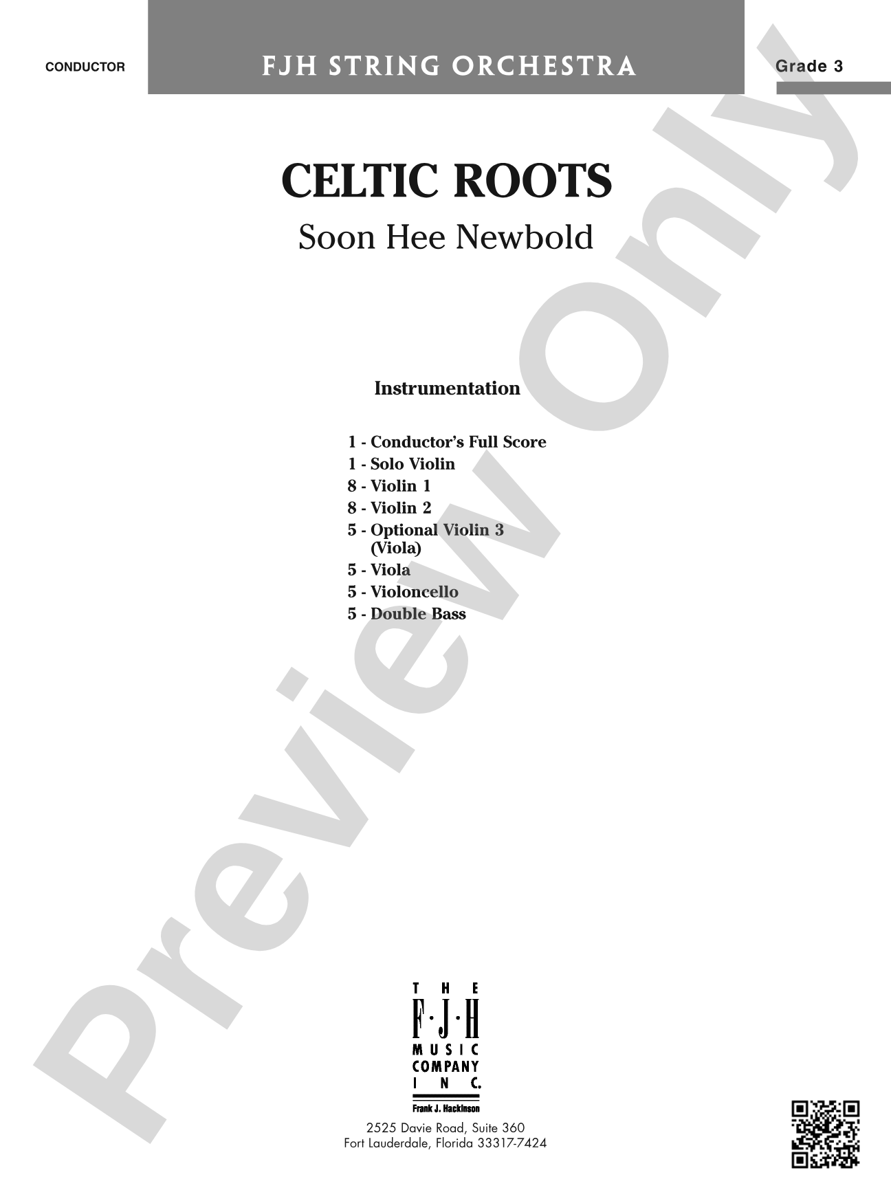 Celtic Roots: String Orchestra Conductor Score & Parts