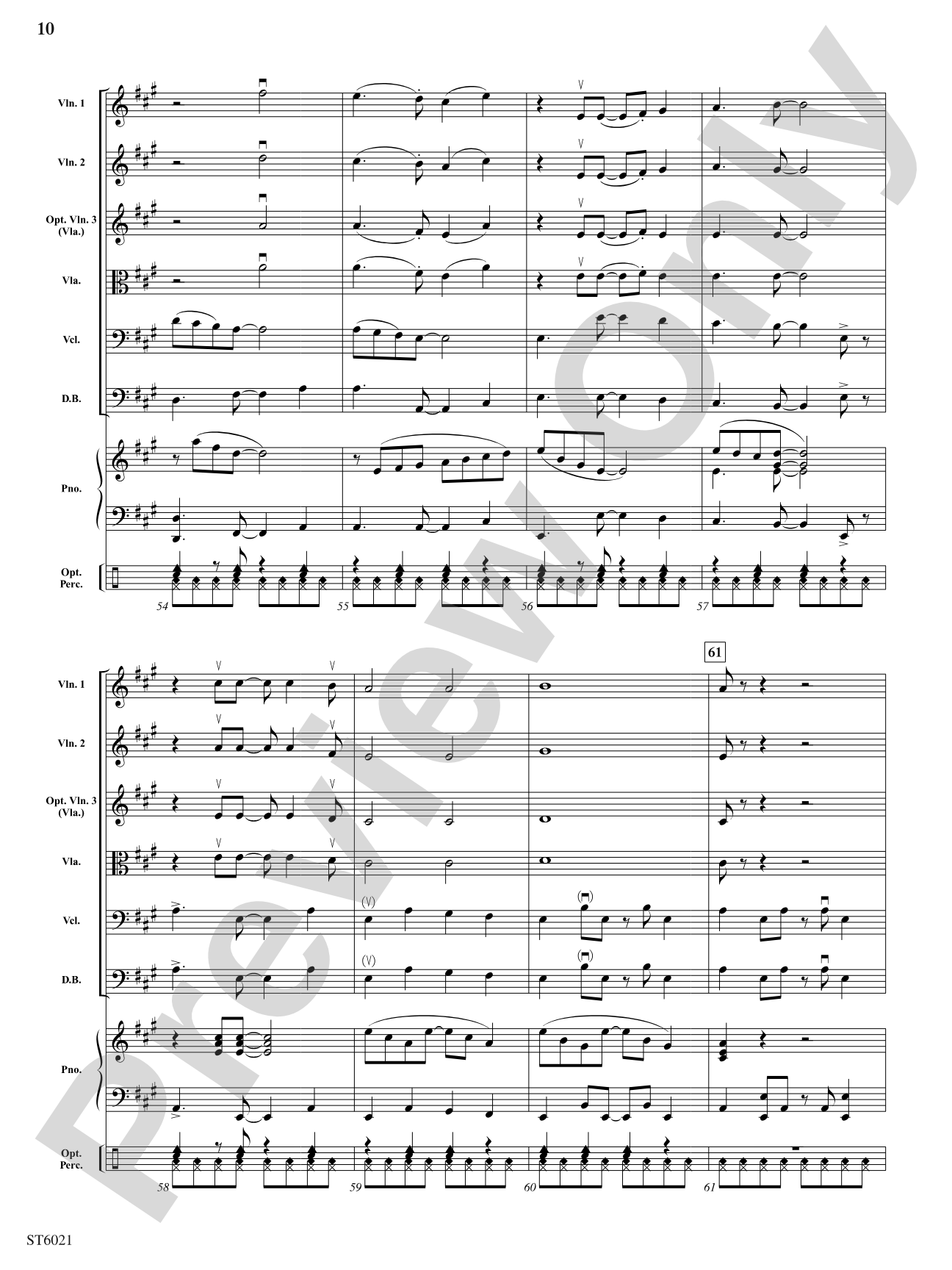 Caribbean Carol: String Orchestra Conductor Score & Parts