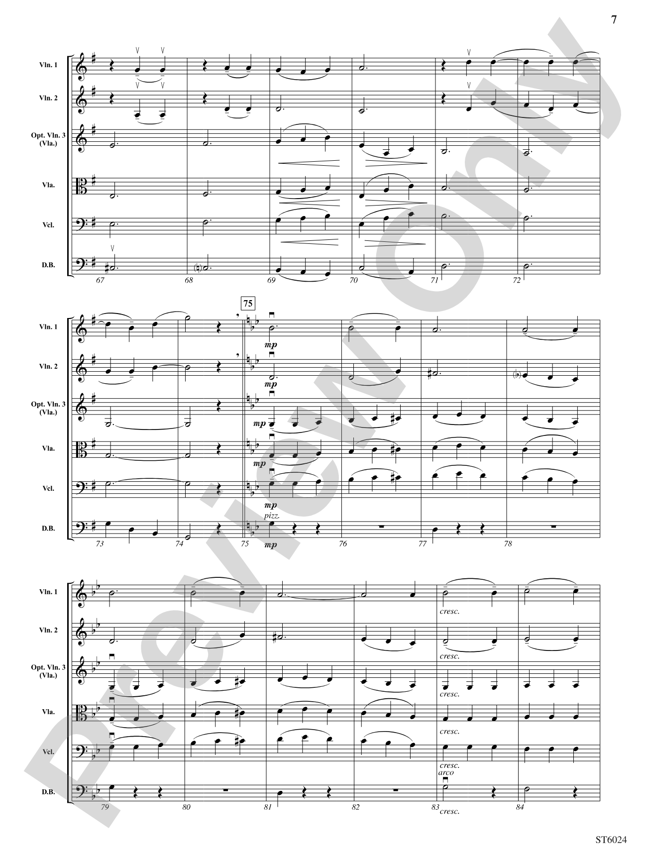 Plaisir d'amour: String Orchestra Conductor Score & Parts