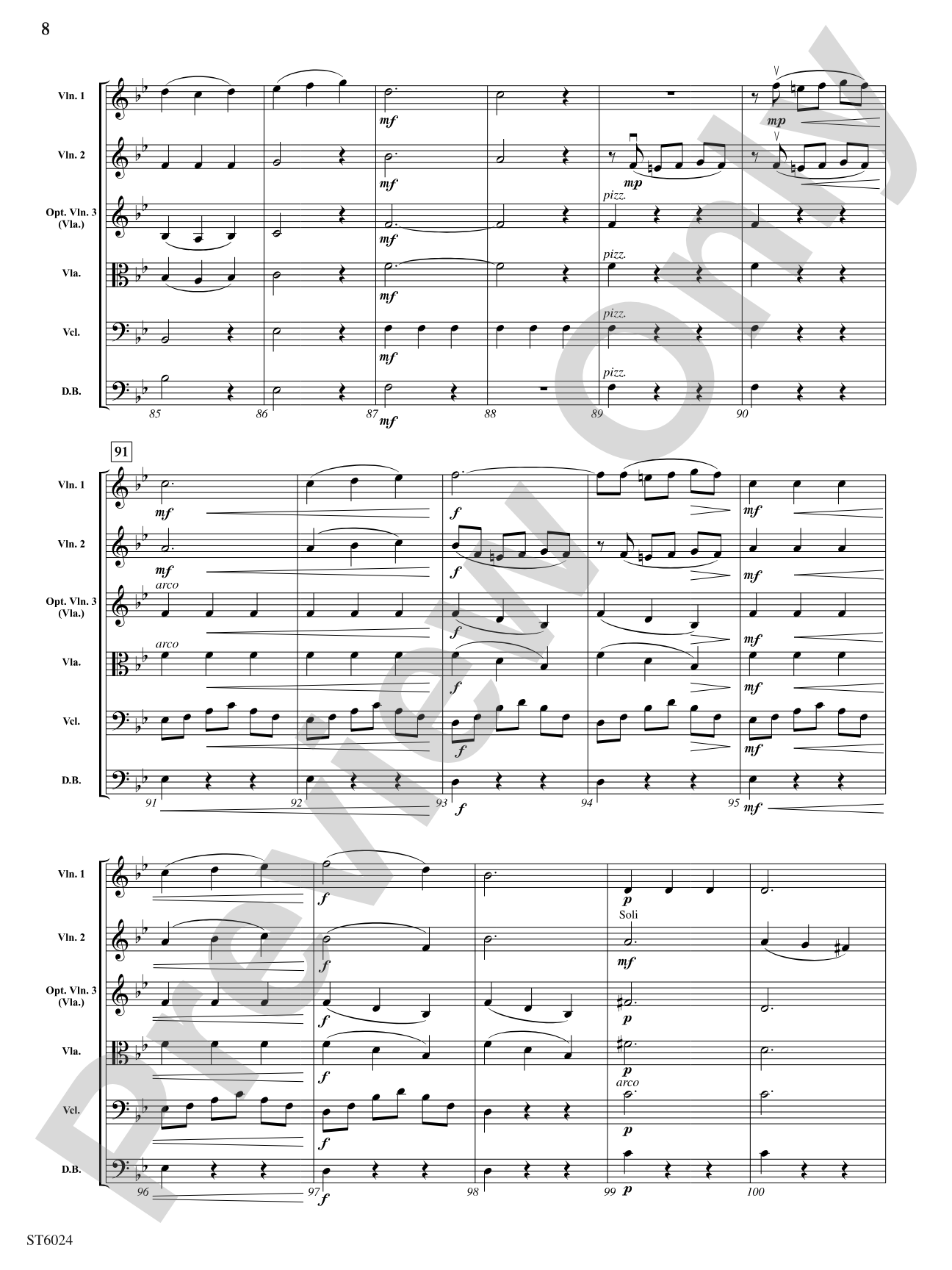 Plaisir d'amour: String Orchestra Conductor Score & Parts