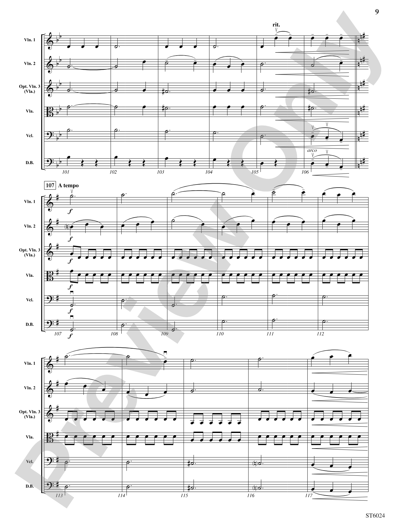 Plaisir d'amour: String Orchestra Conductor Score & Parts