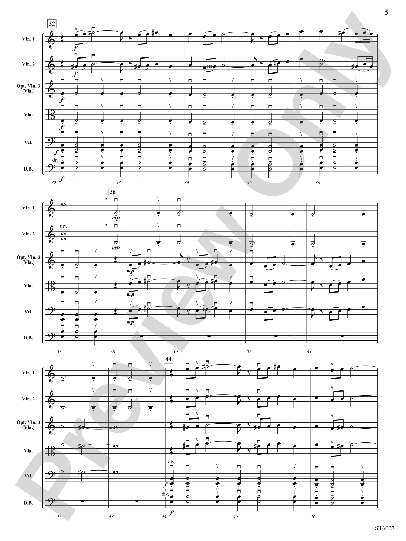 Arabian Dreams: String Orchestra Conductor Score & Parts