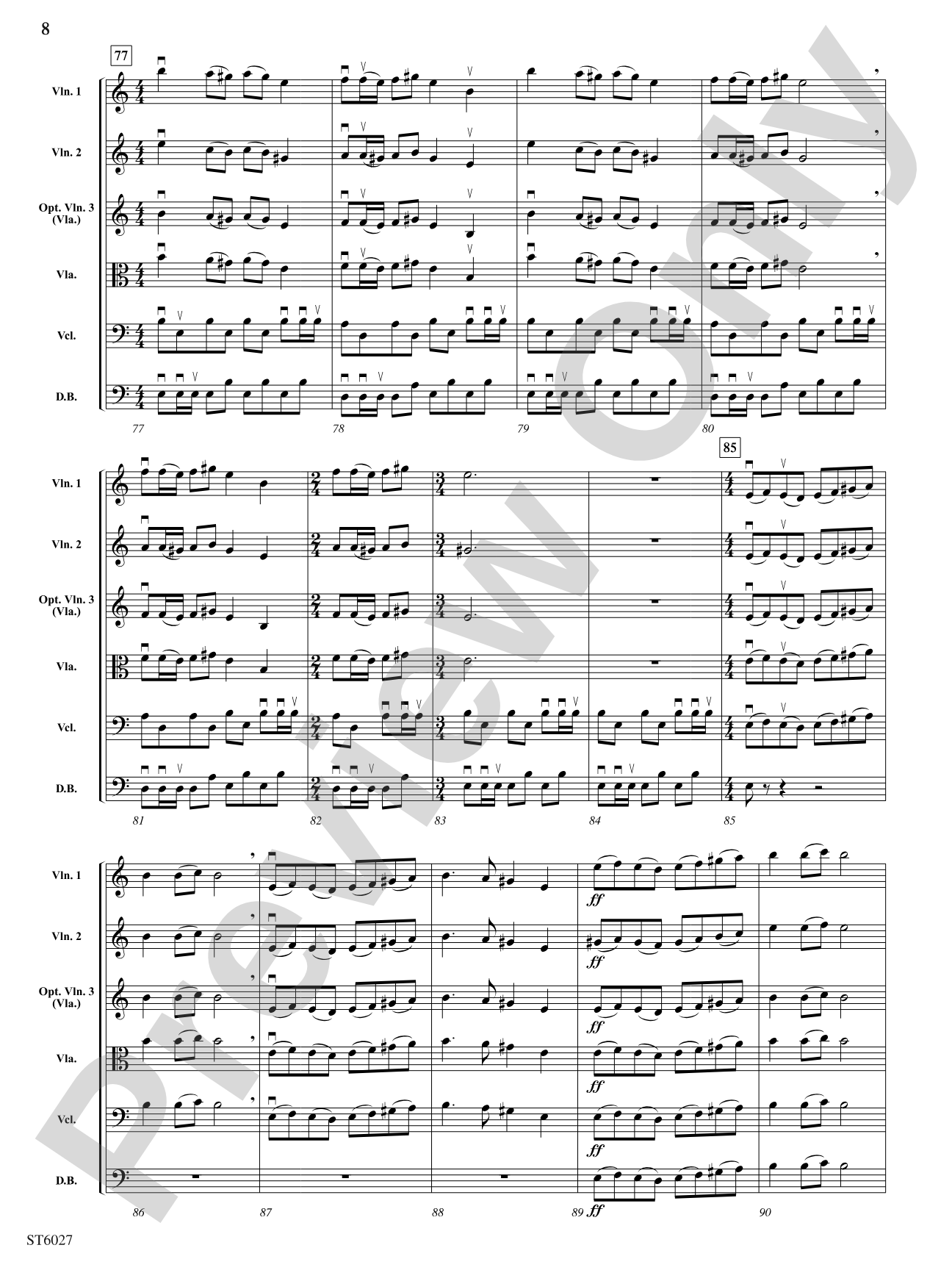 Arabian Dreams: String Orchestra Conductor Score & Parts