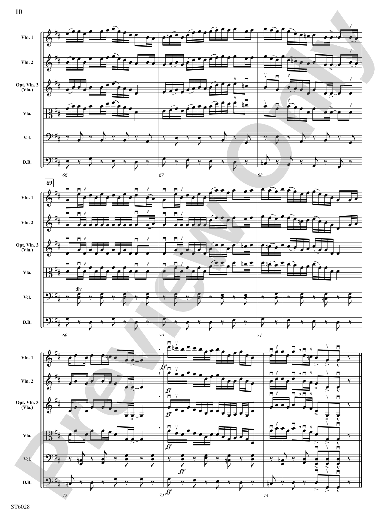 Blue-Fire Fiddler: Score
