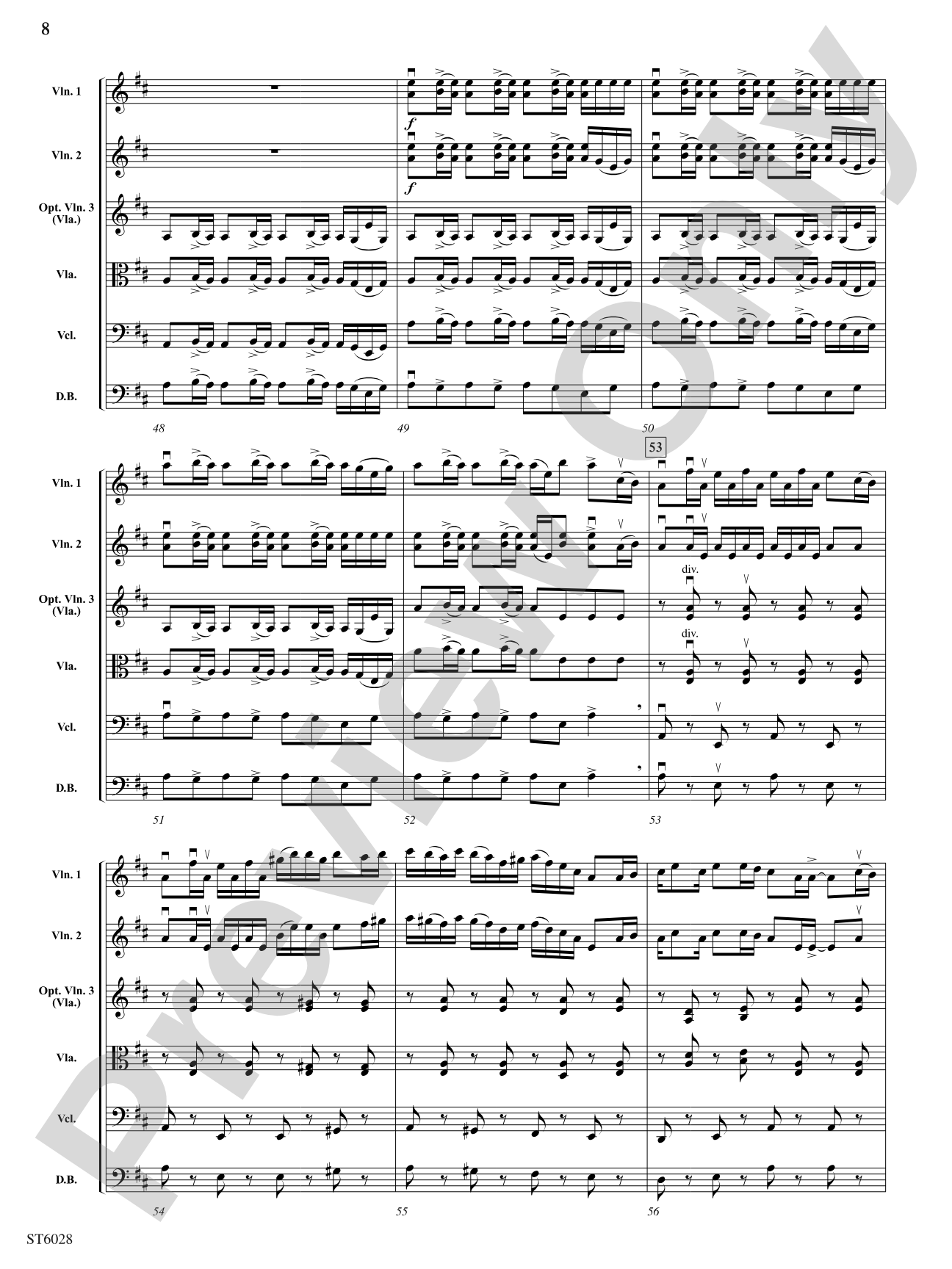 Blue-Fire Fiddler: Score