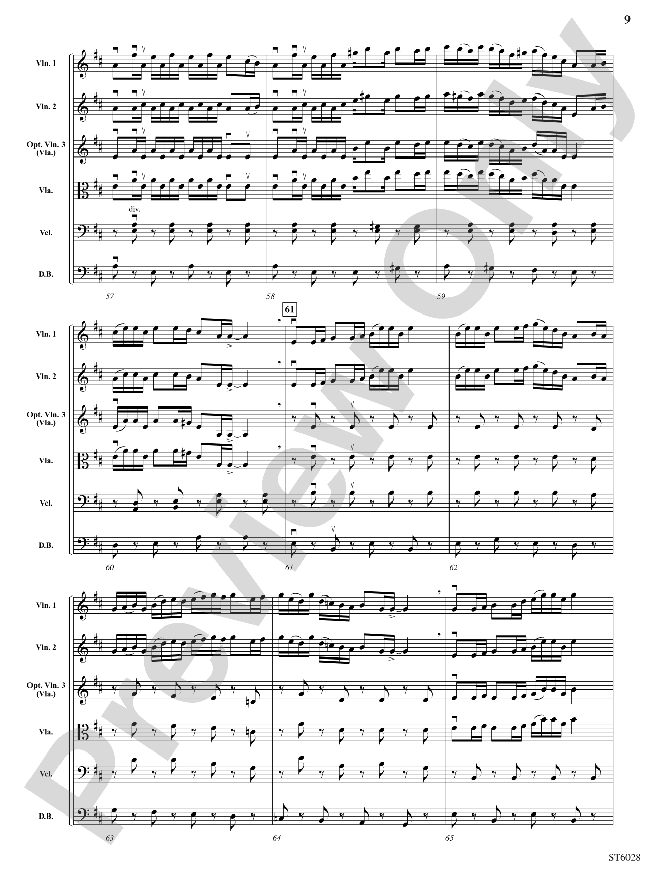 Blue-Fire Fiddler: Score