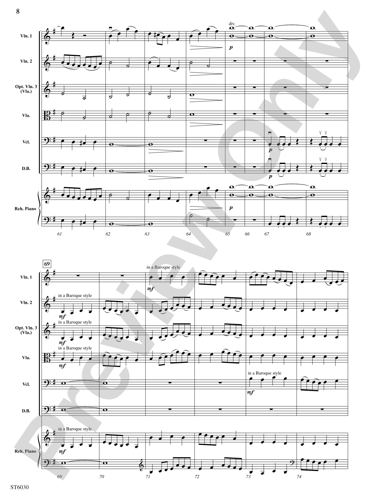Danse Infernale: String Orchestra Conductor Score & Parts