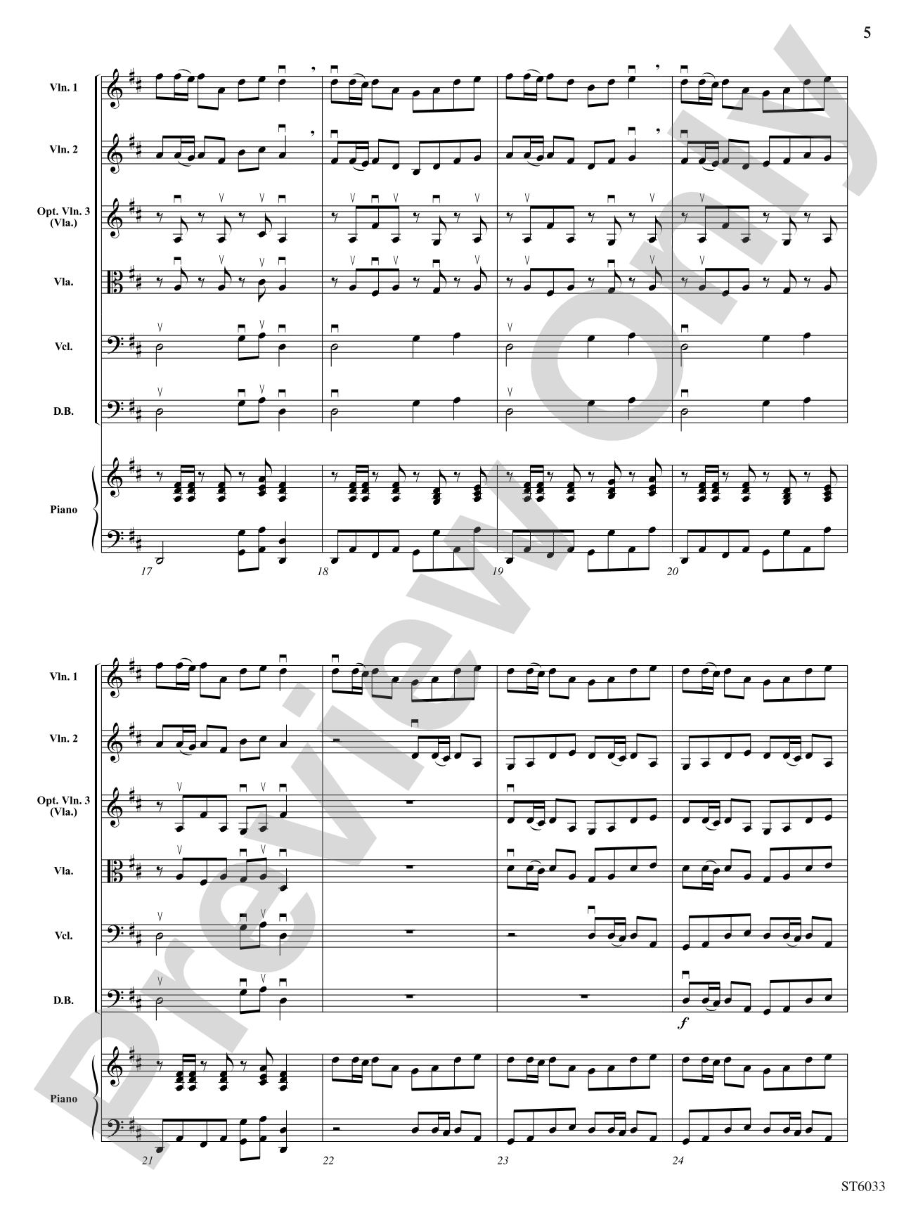 Spirit of the American West: Score