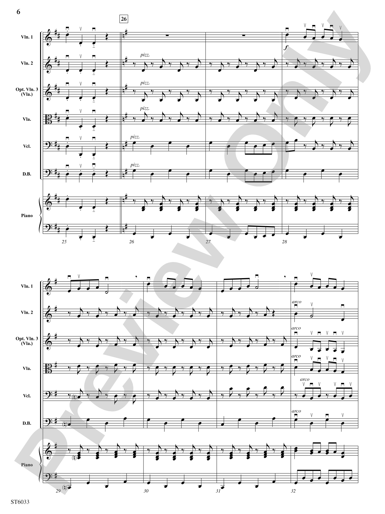 Spirit of the American West: Score