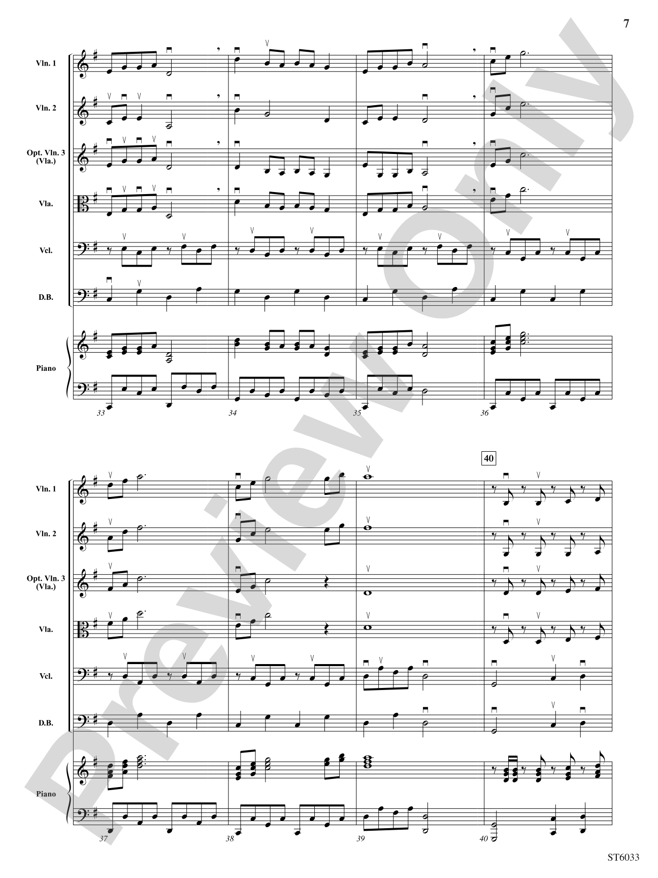 Spirit of the American West: Score