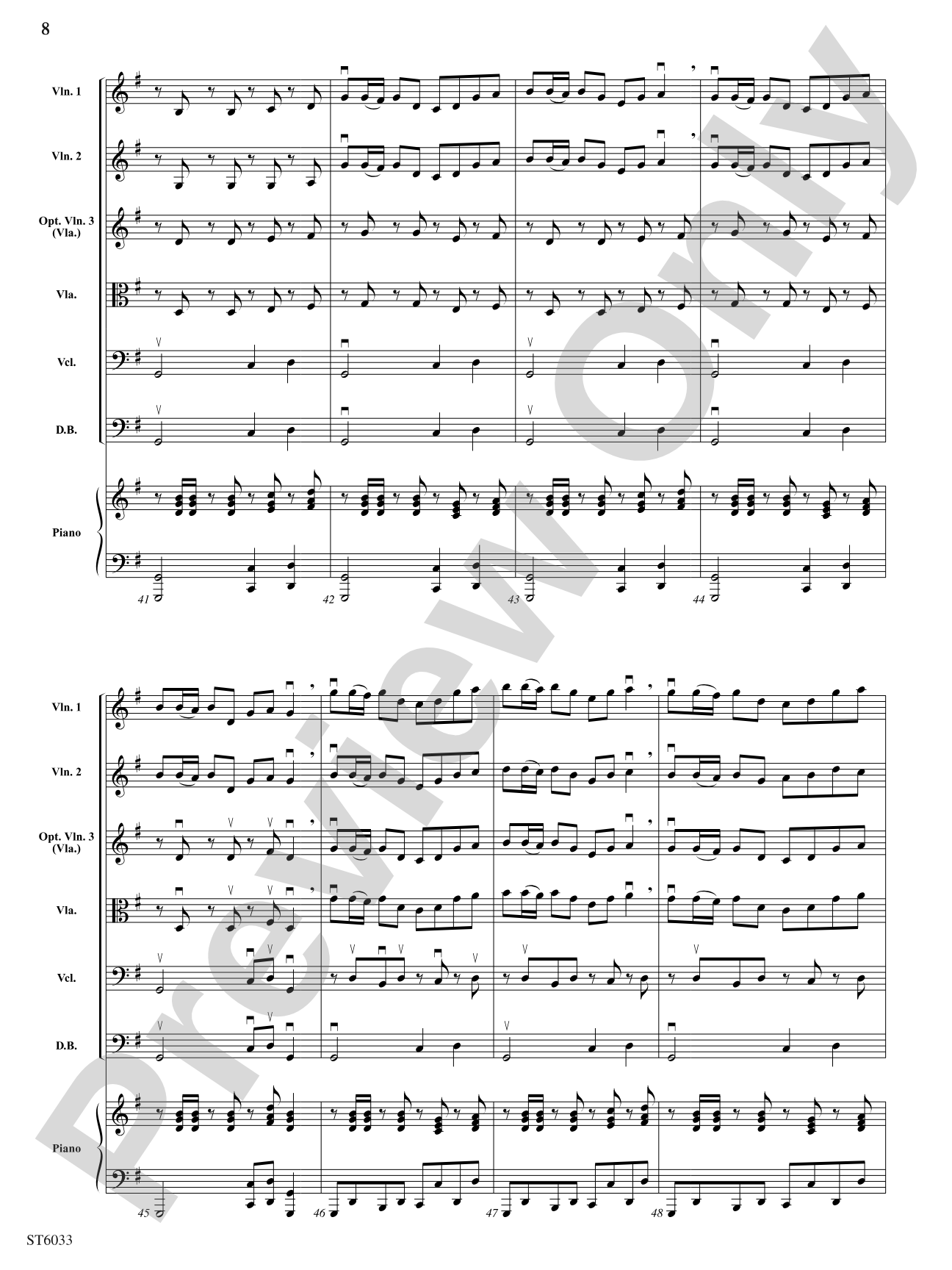 Spirit of the American West: Score