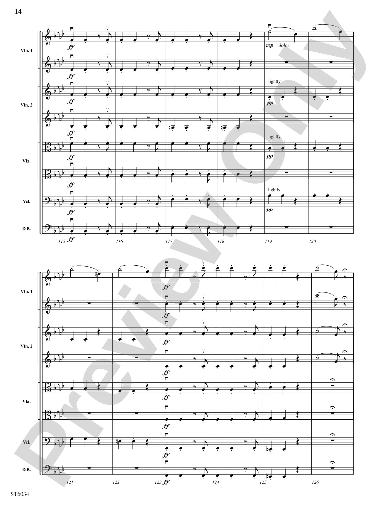 Egmont Overture: String Orchestra Conductor Score & Parts