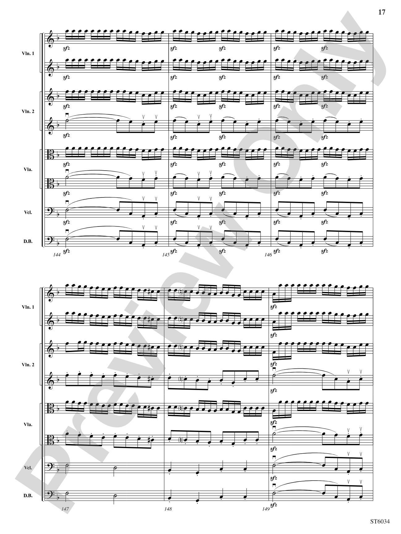 Egmont Overture: String Orchestra Conductor Score & Parts