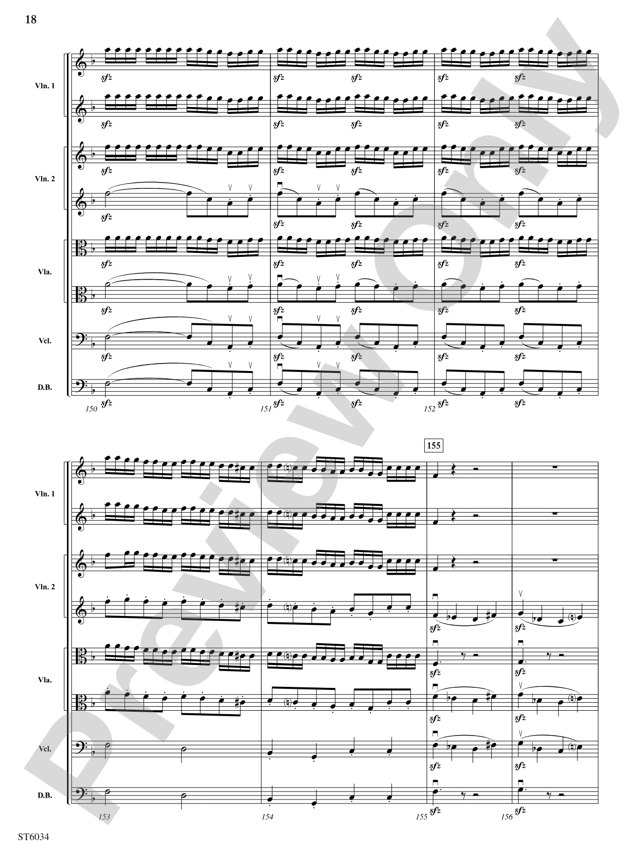 Egmont Overture: String Orchestra Conductor Score & Parts