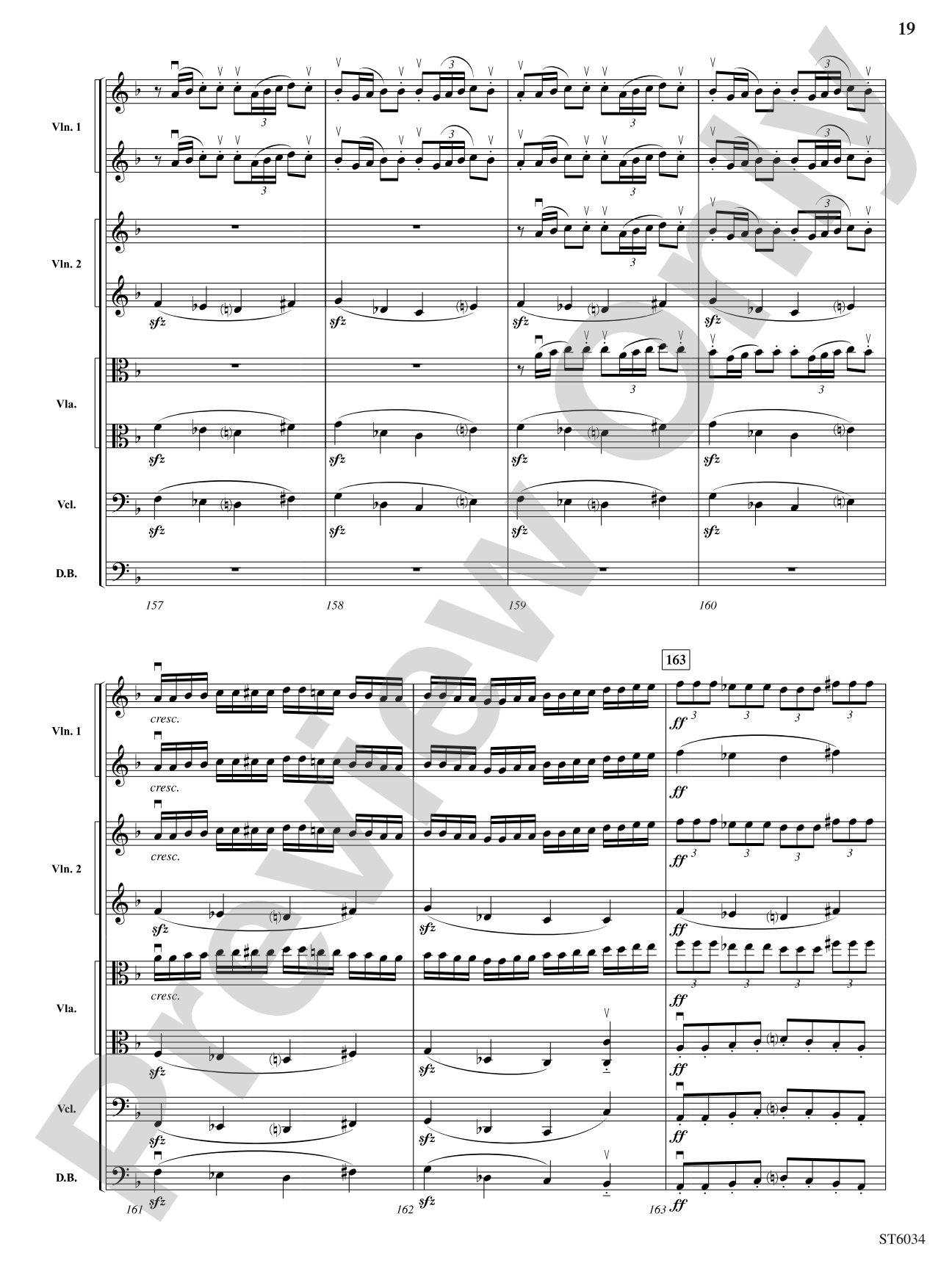 Egmont Overture: String Orchestra Conductor Score & Parts