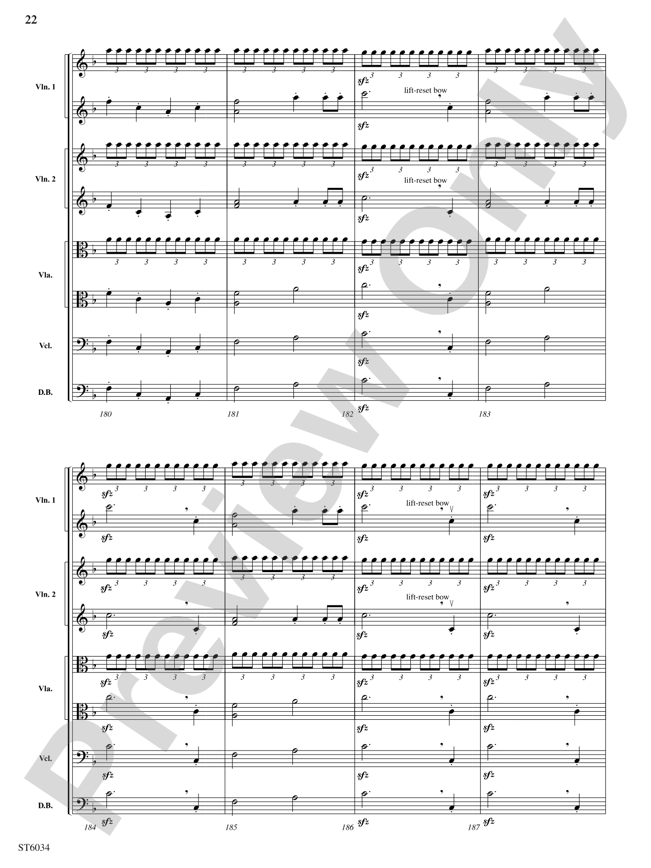 Egmont Overture: String Orchestra Conductor Score & Parts