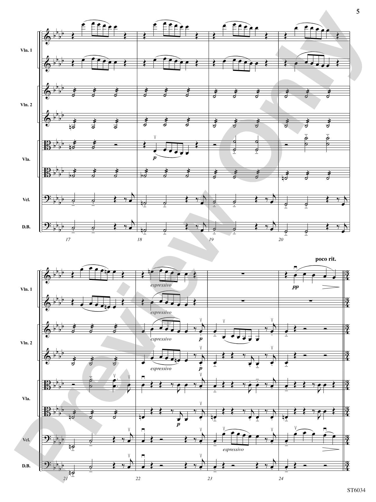 Egmont Overture: String Orchestra Conductor Score & Parts