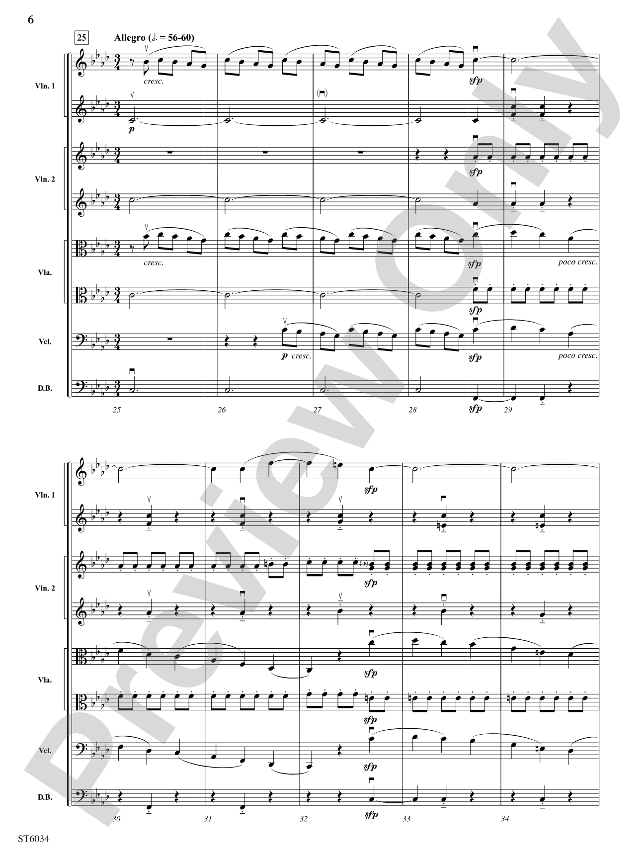 Egmont Overture: String Orchestra Conductor Score & Parts