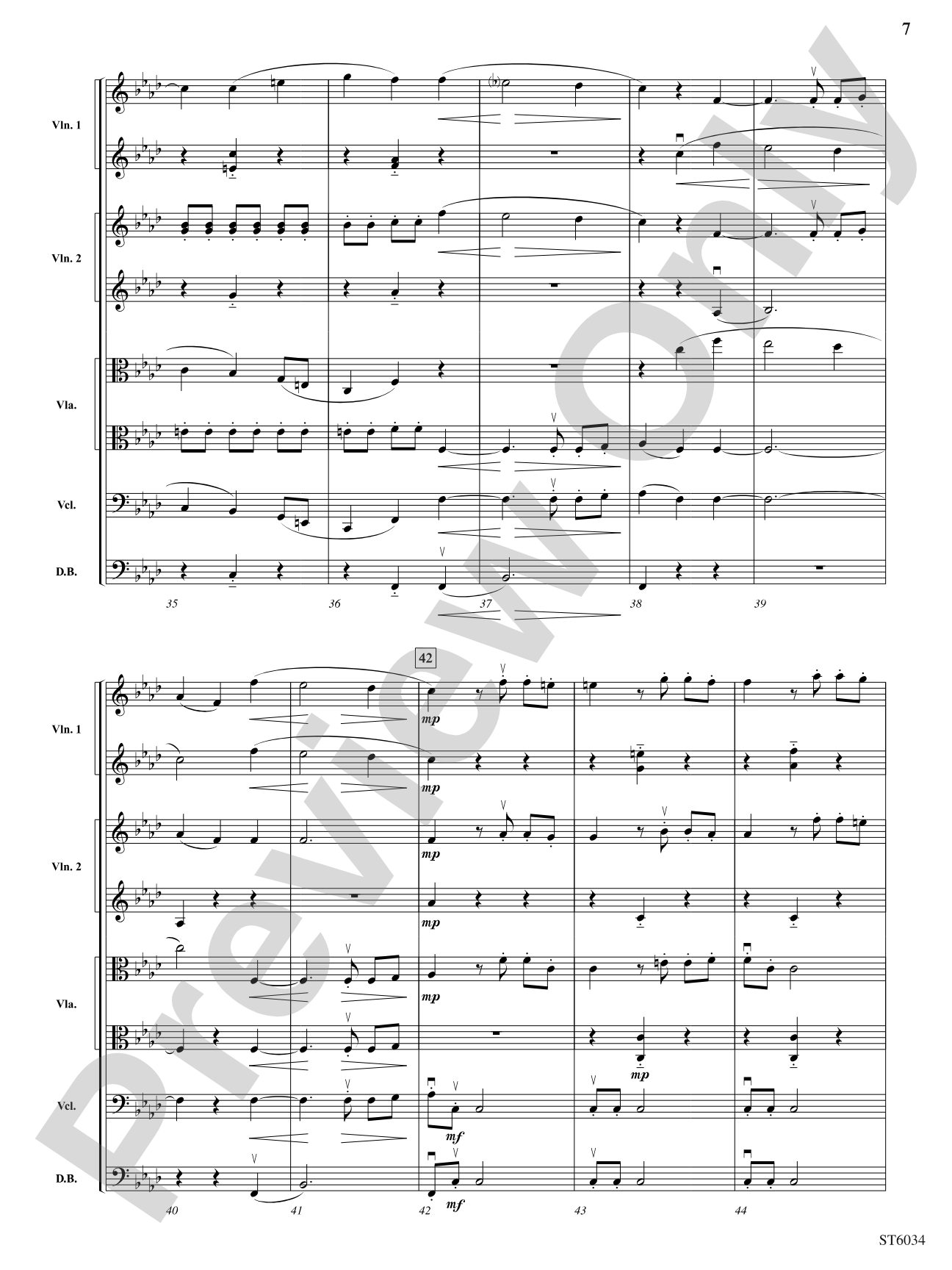Egmont Overture: String Orchestra Conductor Score & Parts