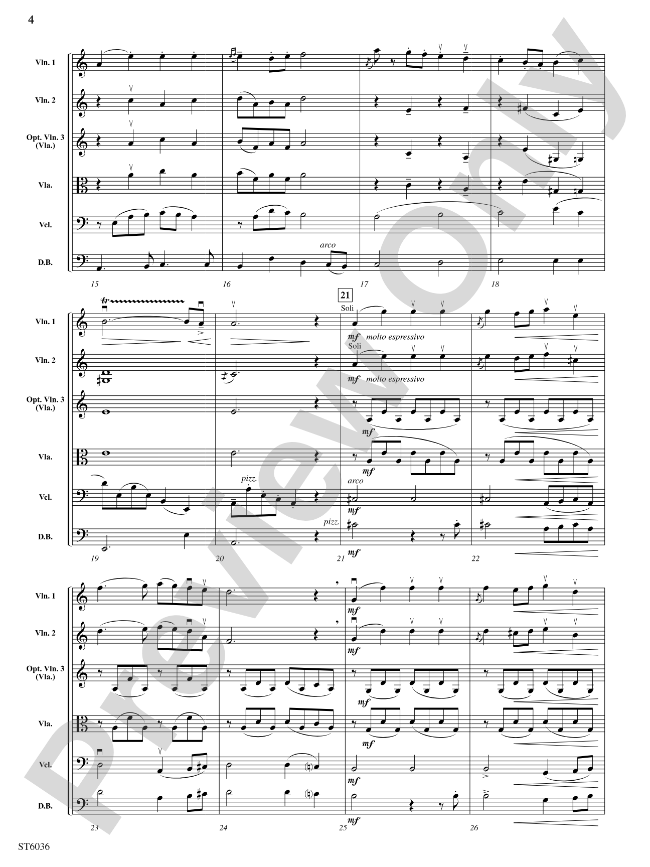 La Cinquantaine: String Orchestra Conductor Score & Parts