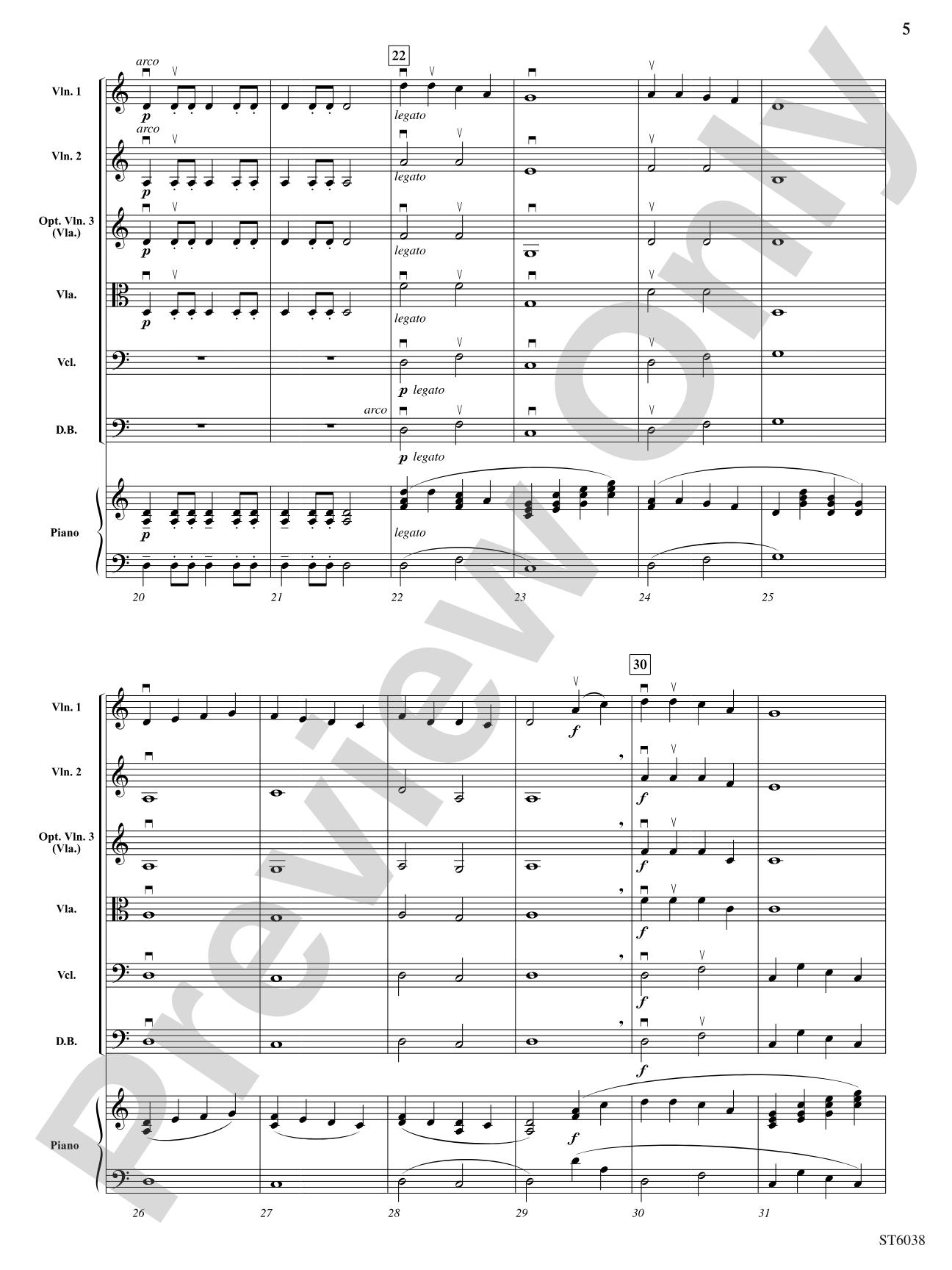 Hiawatha: String Orchestra Conductor Score & Parts