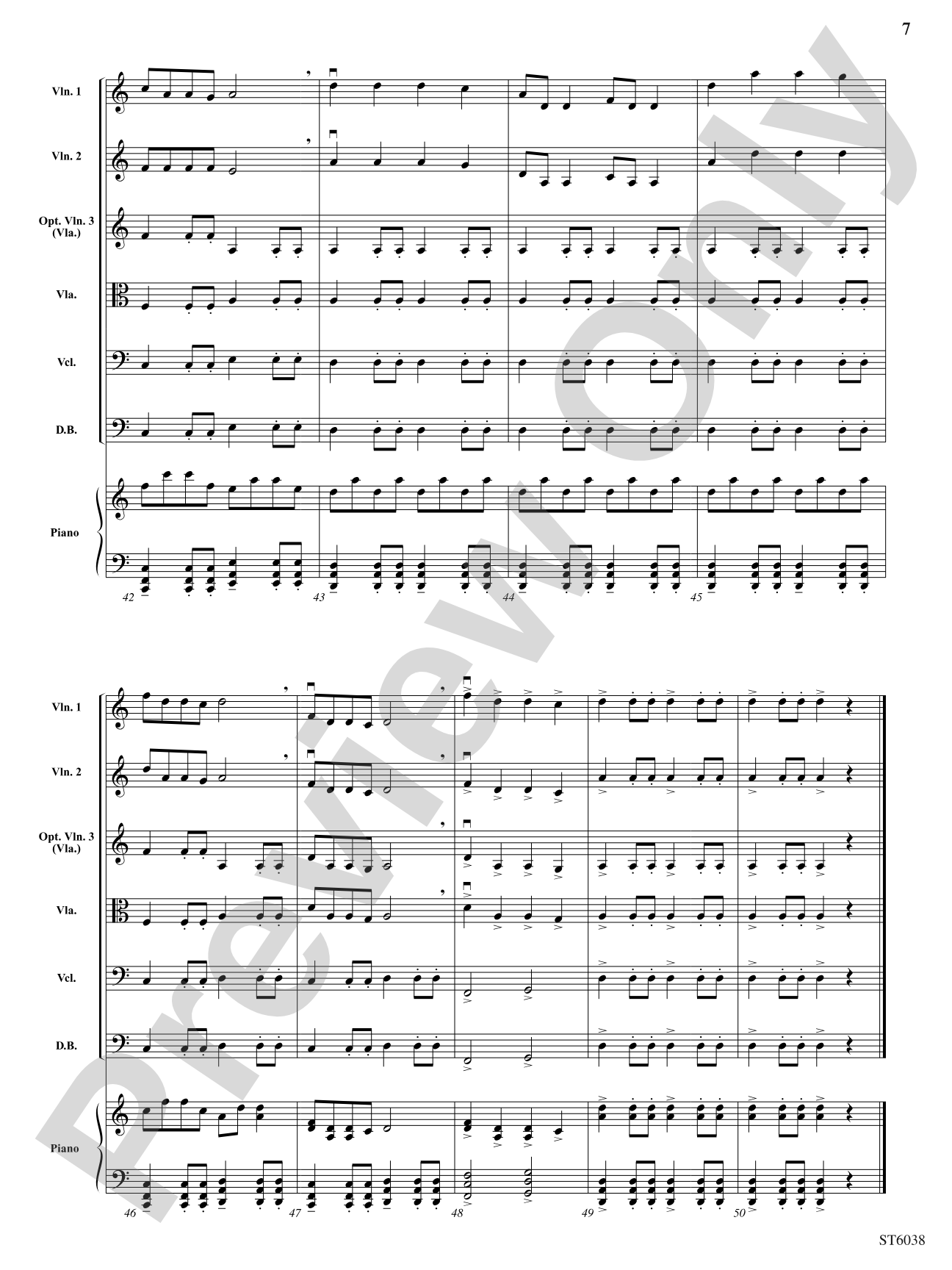 Hiawatha: String Orchestra Conductor Score & Parts
