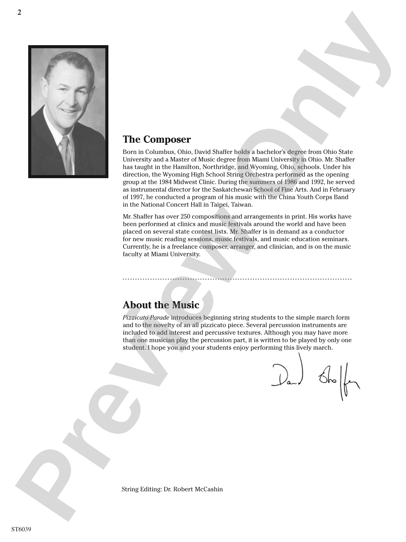 Pizzicato Parade: String Orchestra Conductor Score & Parts