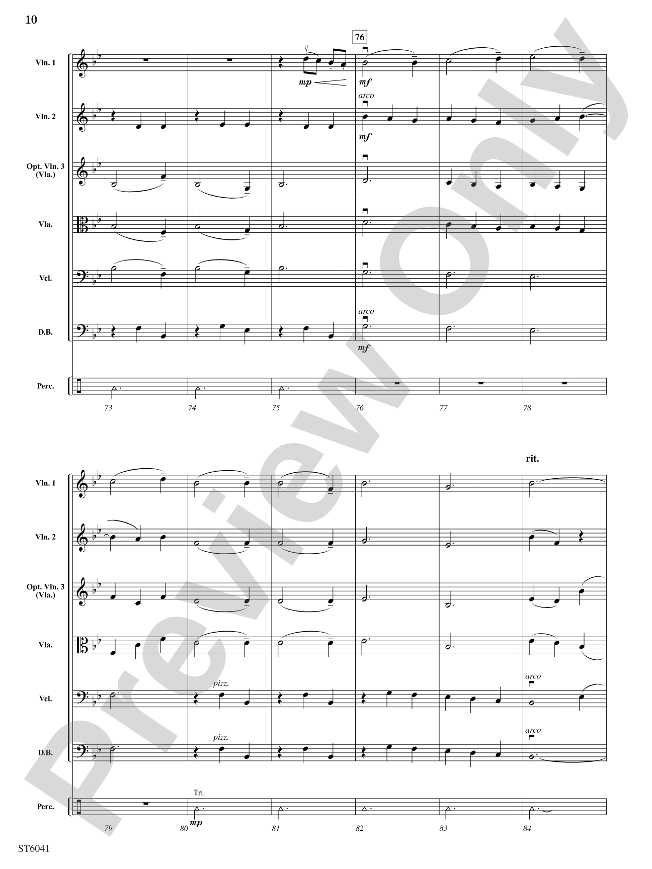The Journey of the Magi: String Orchestra Conductor Score & Parts