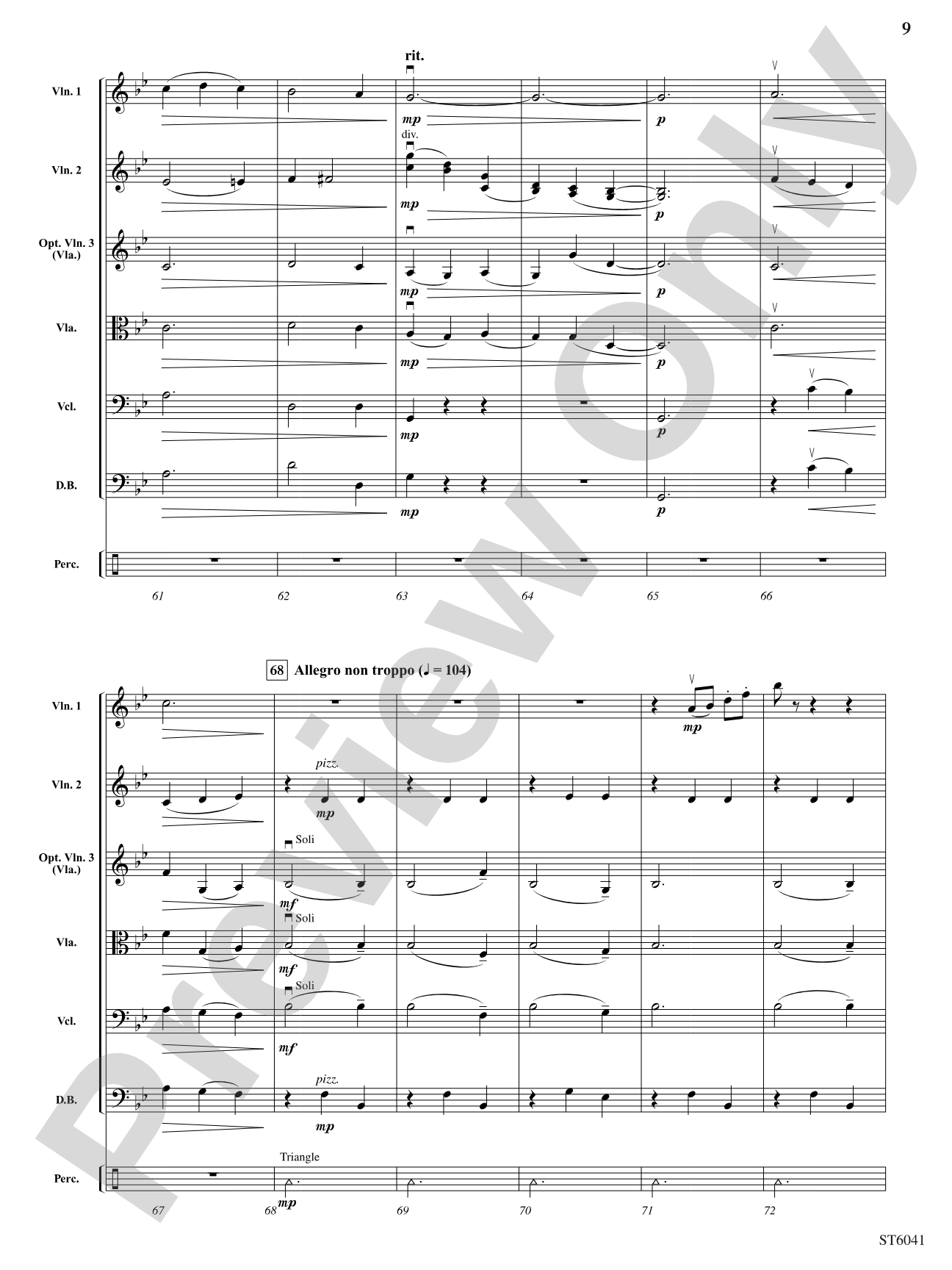 The Journey of the Magi: String Orchestra Conductor Score & Parts