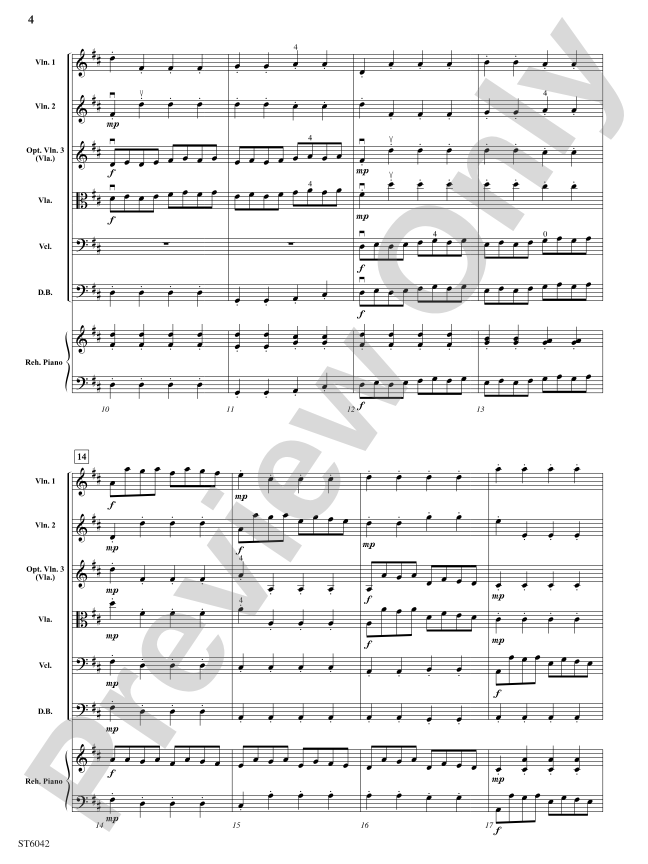 Concerto in D Major (First Movement): String Orchestra Conductor Score & Parts