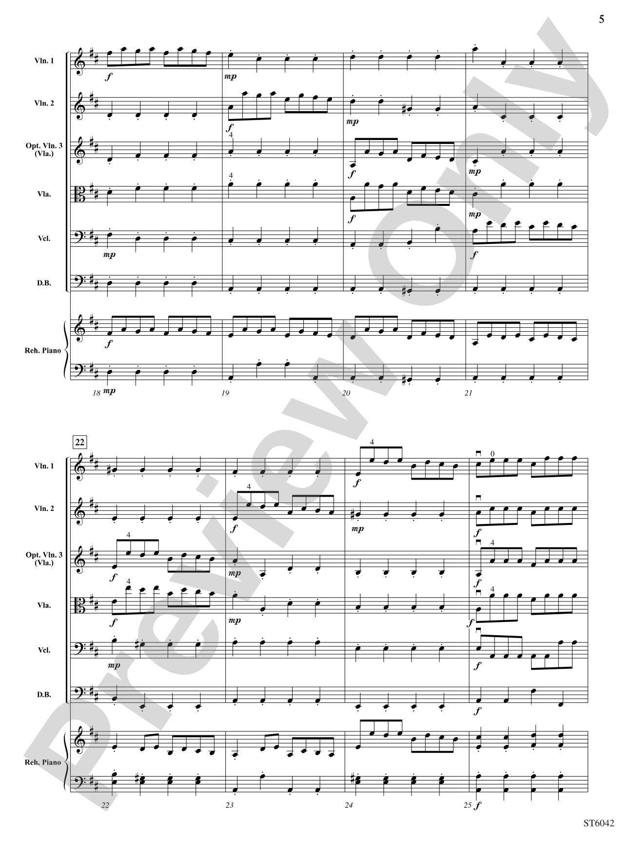 Concerto in D Major (First Movement): String Orchestra Conductor Score & Parts