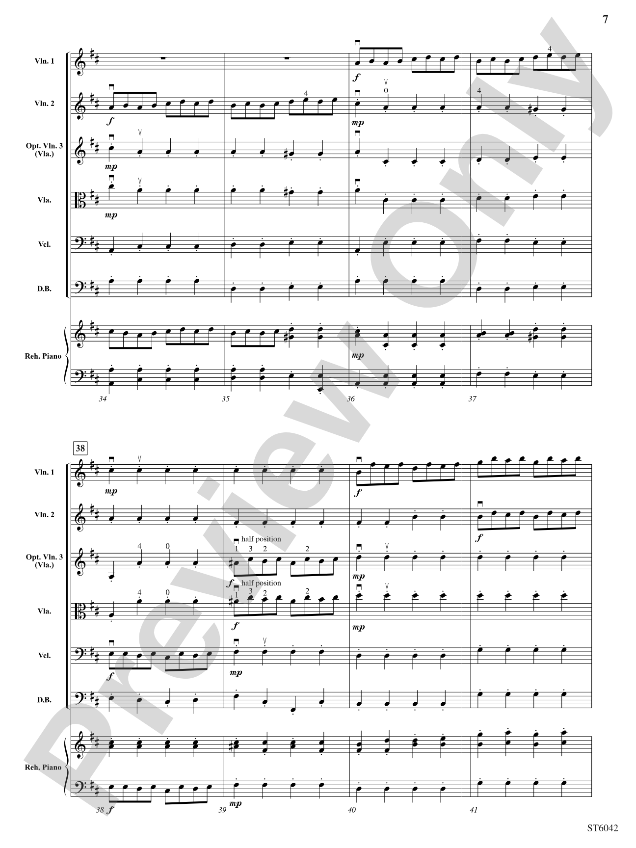 Concerto in D Major (First Movement): String Orchestra Conductor Score & Parts