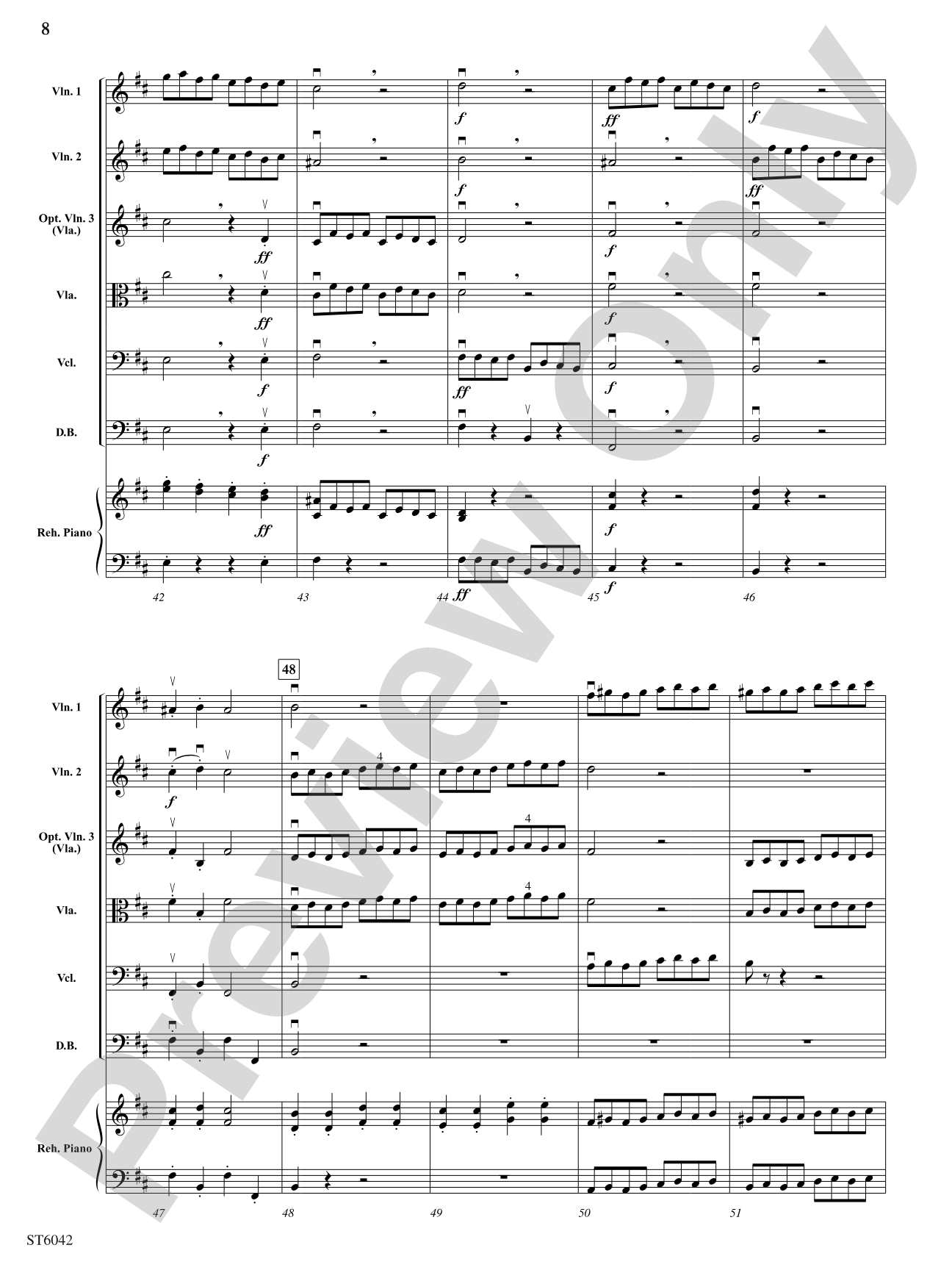 Concerto in D Major (First Movement): String Orchestra Conductor Score & Parts