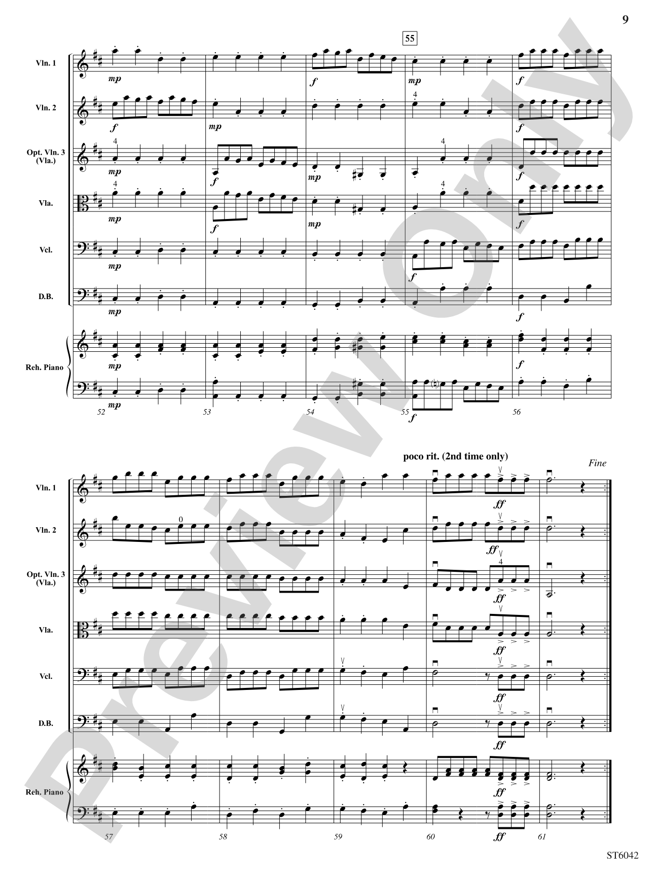 Concerto in D Major (First Movement): String Orchestra Conductor Score & Parts