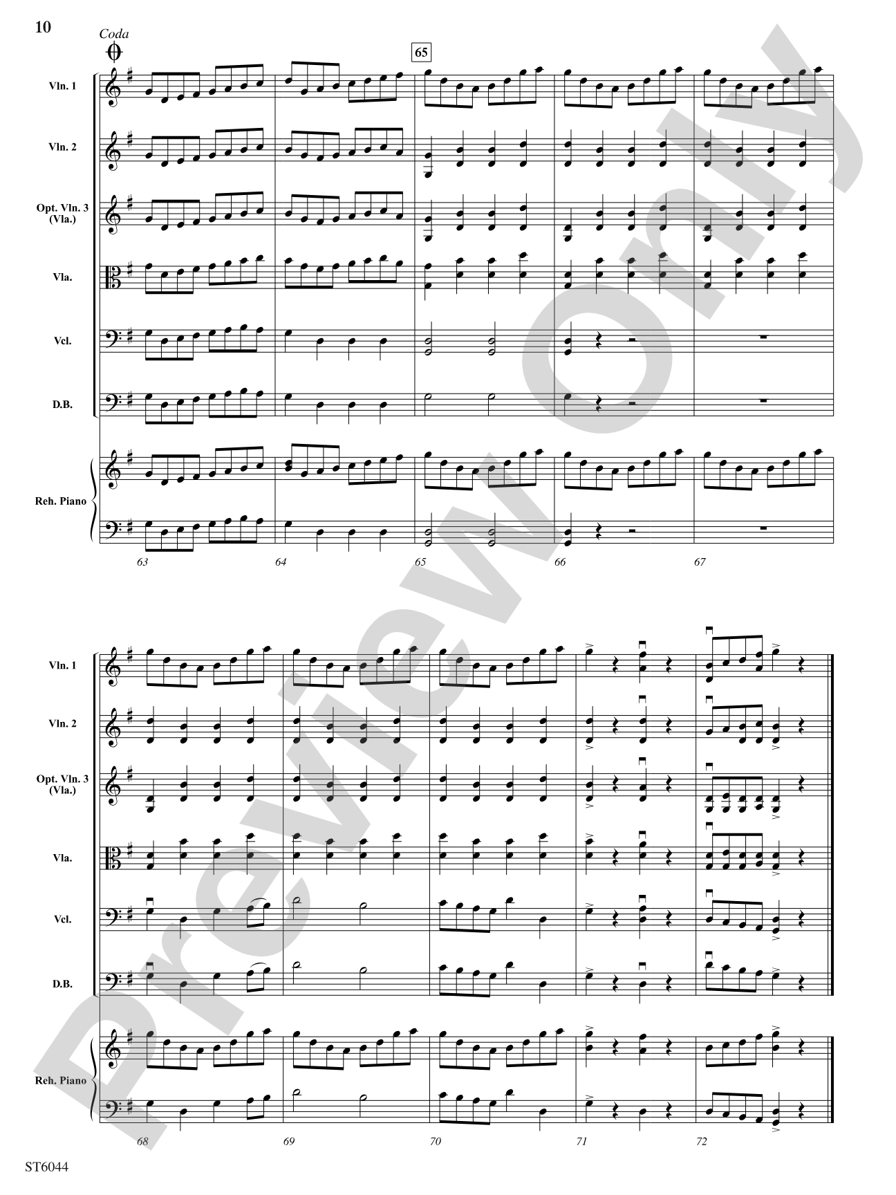 Concertino in G: String Orchestra Conductor Score & Parts