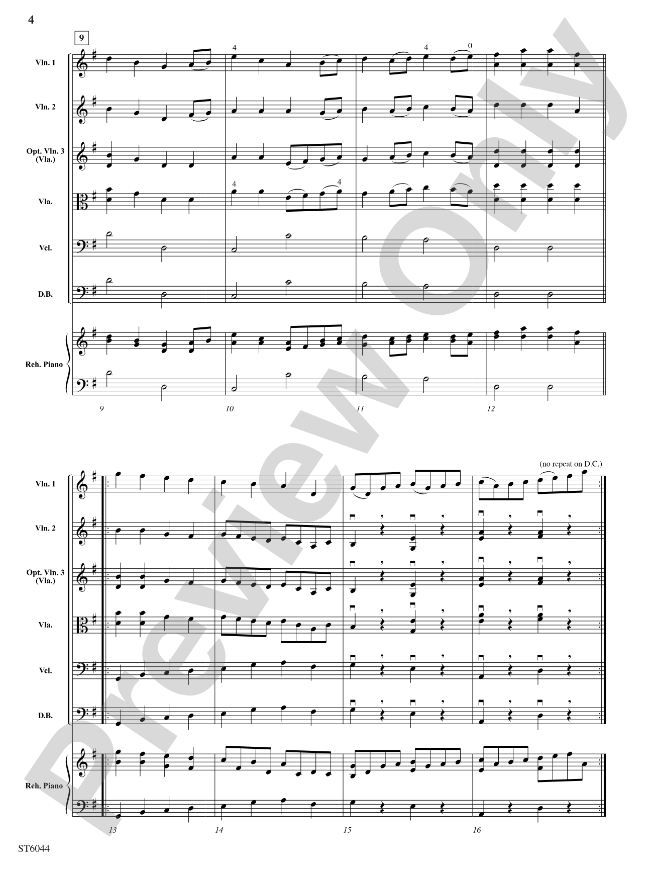 Concertino in G: String Orchestra Conductor Score & Parts