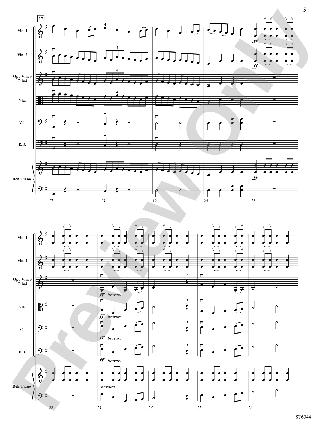 Concertino in G: String Orchestra Conductor Score & Parts