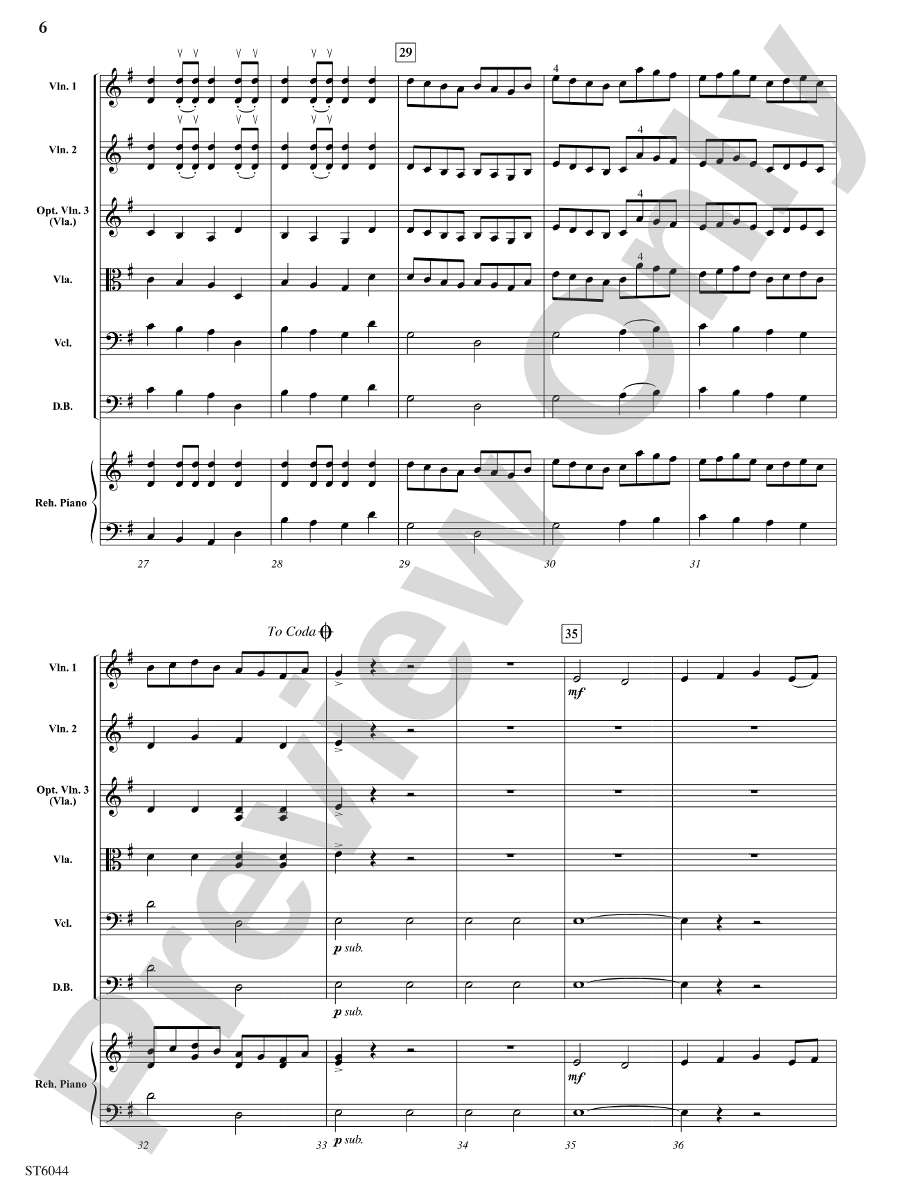 Concertino in G: String Orchestra Conductor Score & Parts